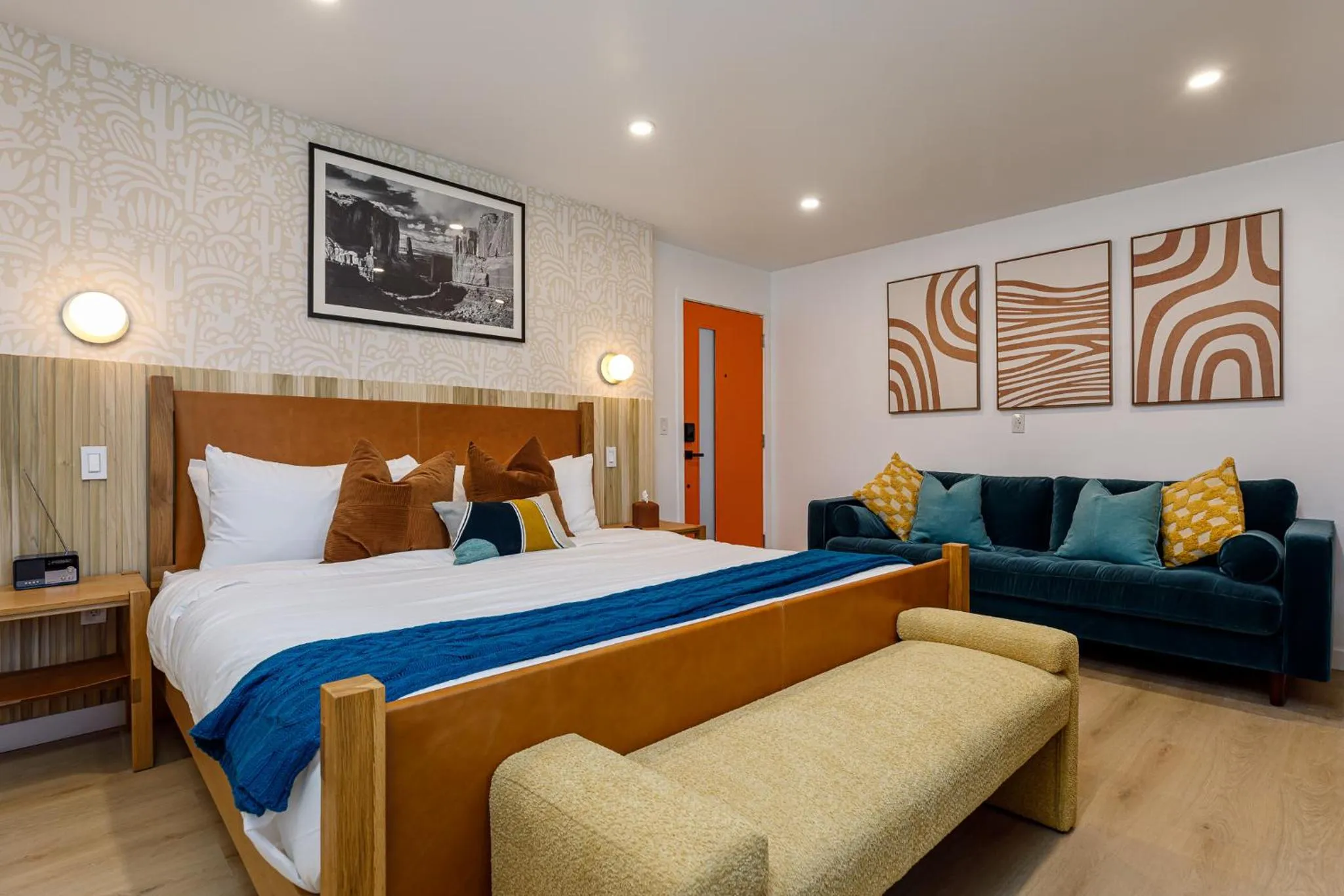 Bed in Quail Park Lodge