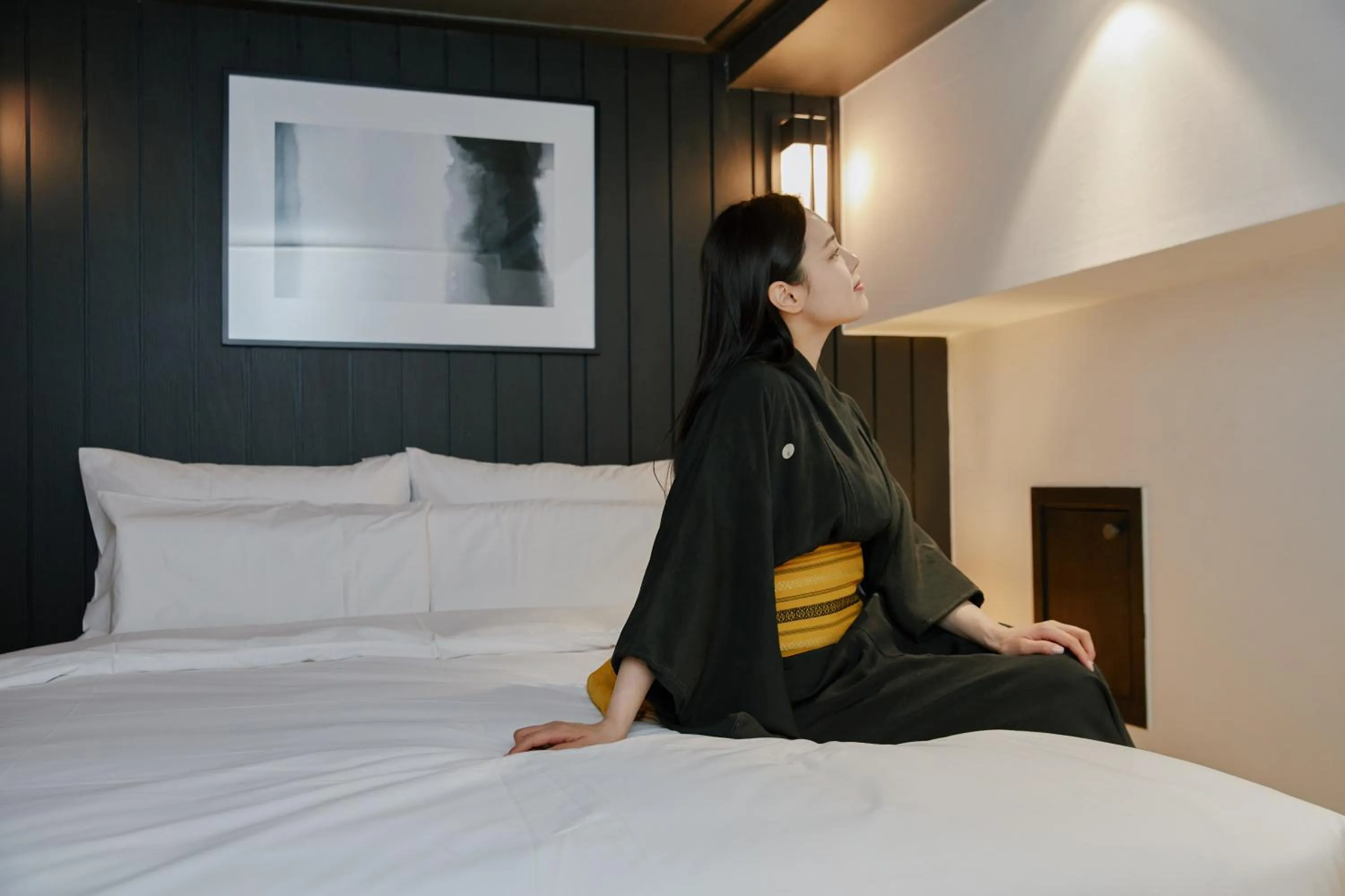 Bed in Mitasuya Ryokan Hotel Incheon by Aank