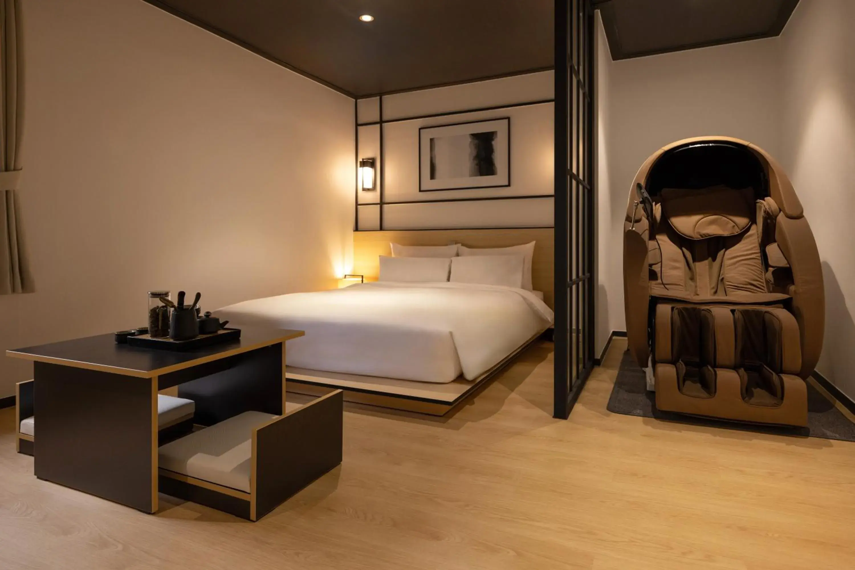 Bed in Mitasuya Ryokan Hotel Incheon by Aank Bed in Mitasuya Ryokan Hotel Incheon by Aank