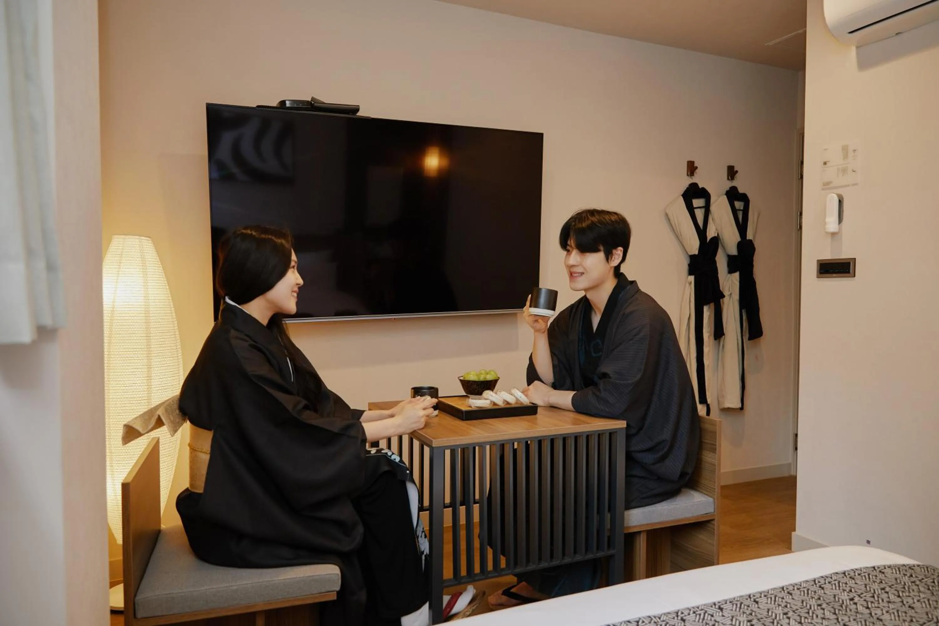 TV and multimedia in Aank Ryokan Hotel Paju