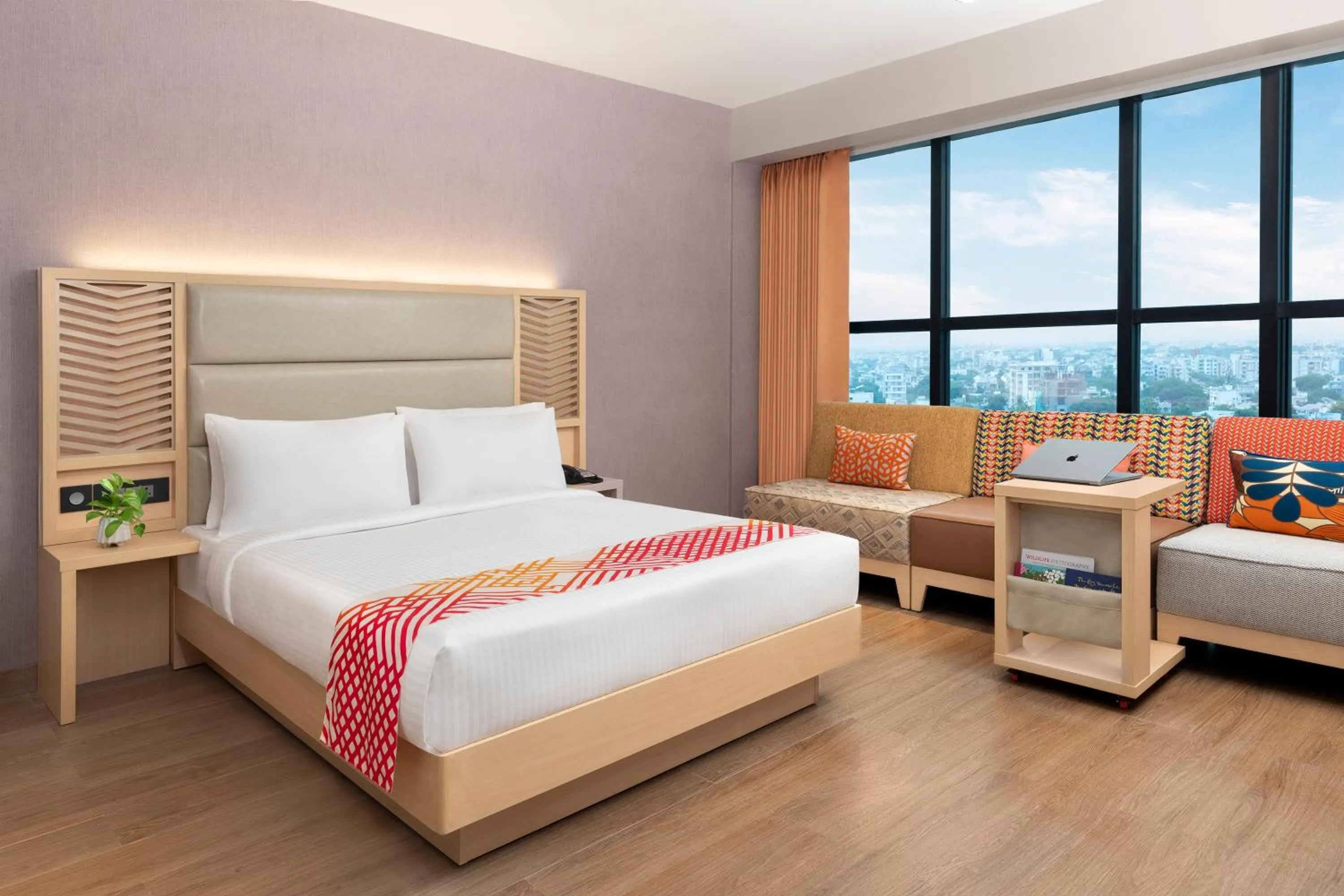 View (from property/room), Bed in Ginger Nagpur Airport Road