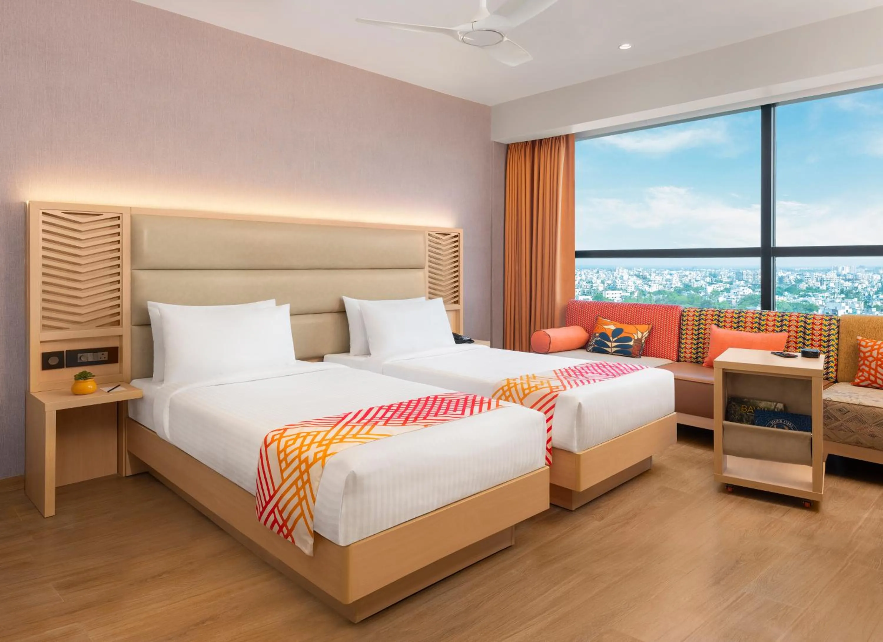 View (from property/room), Bed in Ginger Nagpur Airport Road