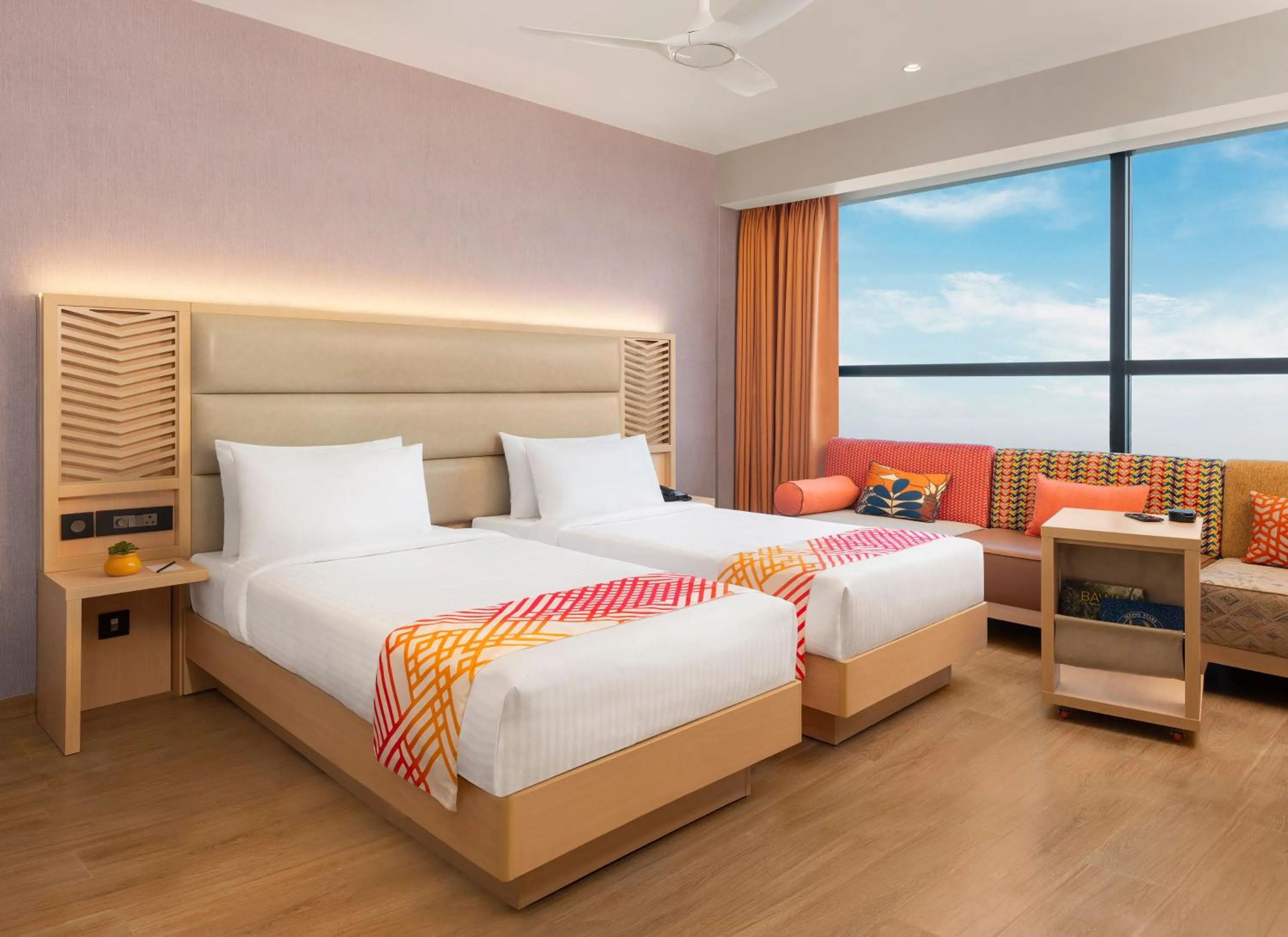 View (from property/room), Bed in Ginger Nagpur Airport Road