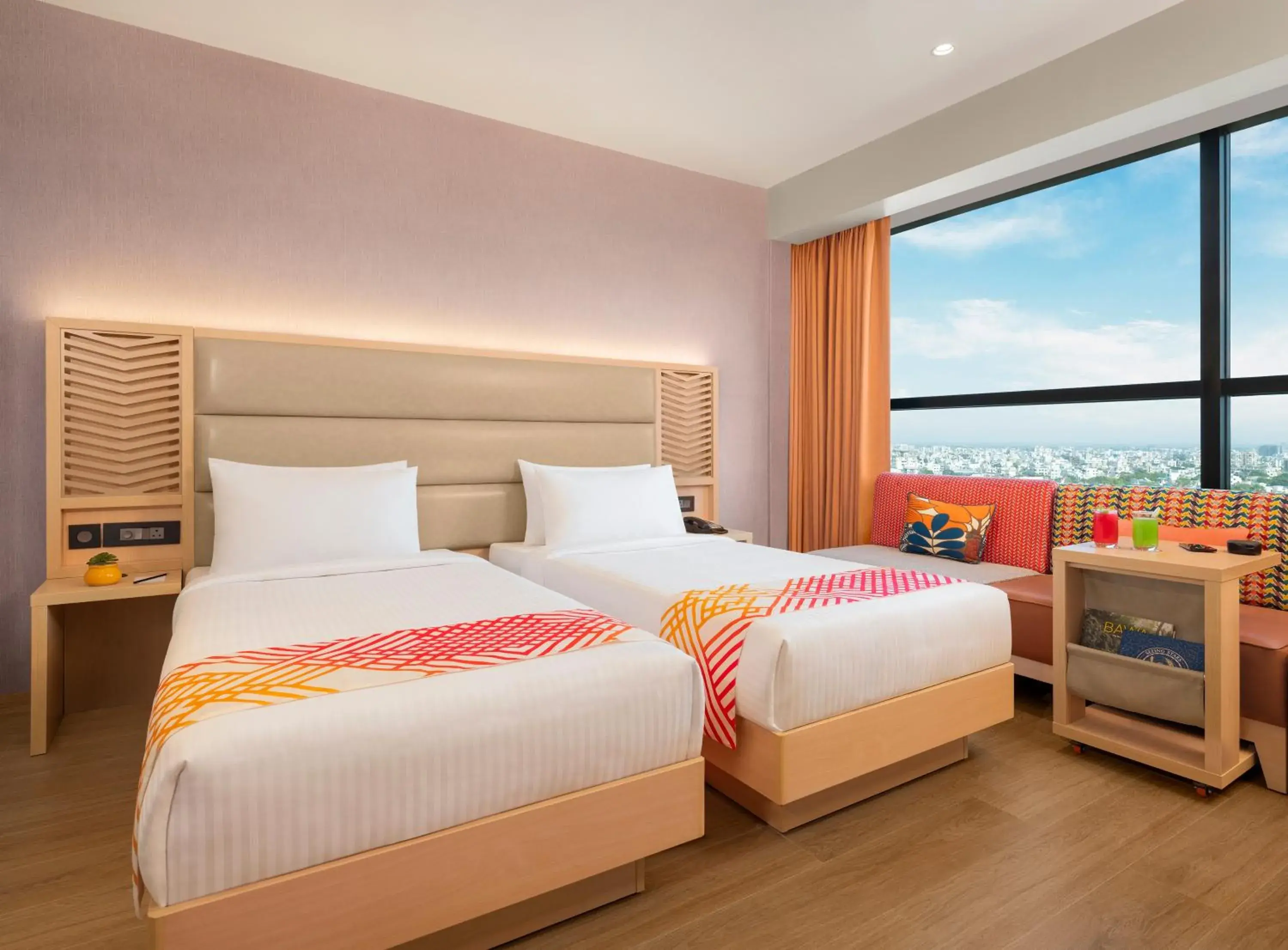 View (from property/room), Bed in Ginger Nagpur Airport Road View (from property/room), Bed in Ginger Nagpur Airport Road