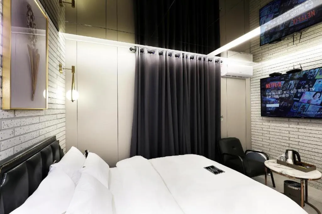 Bed in Hotel In Modern
