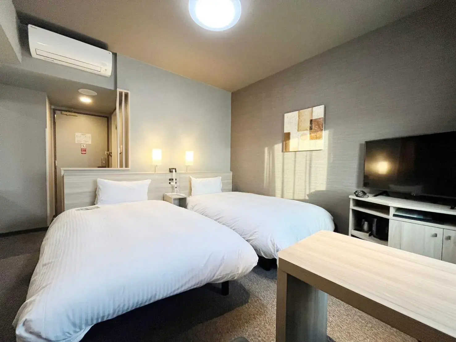 Photo of the whole room, Bed in Hotel Route Inn Rifu Photo of the whole room, Bed in Hotel Route Inn Rifu