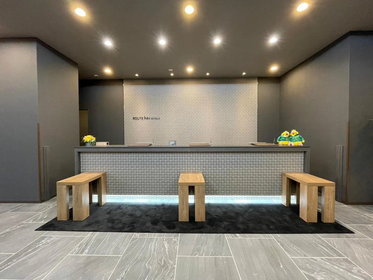 Lobby or reception in Hotel Route Inn Rifu
