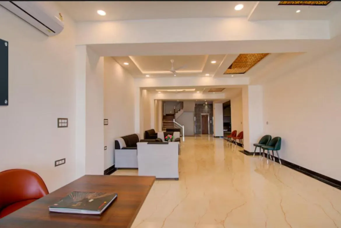 Seating area in Hotel Giriraj Palace