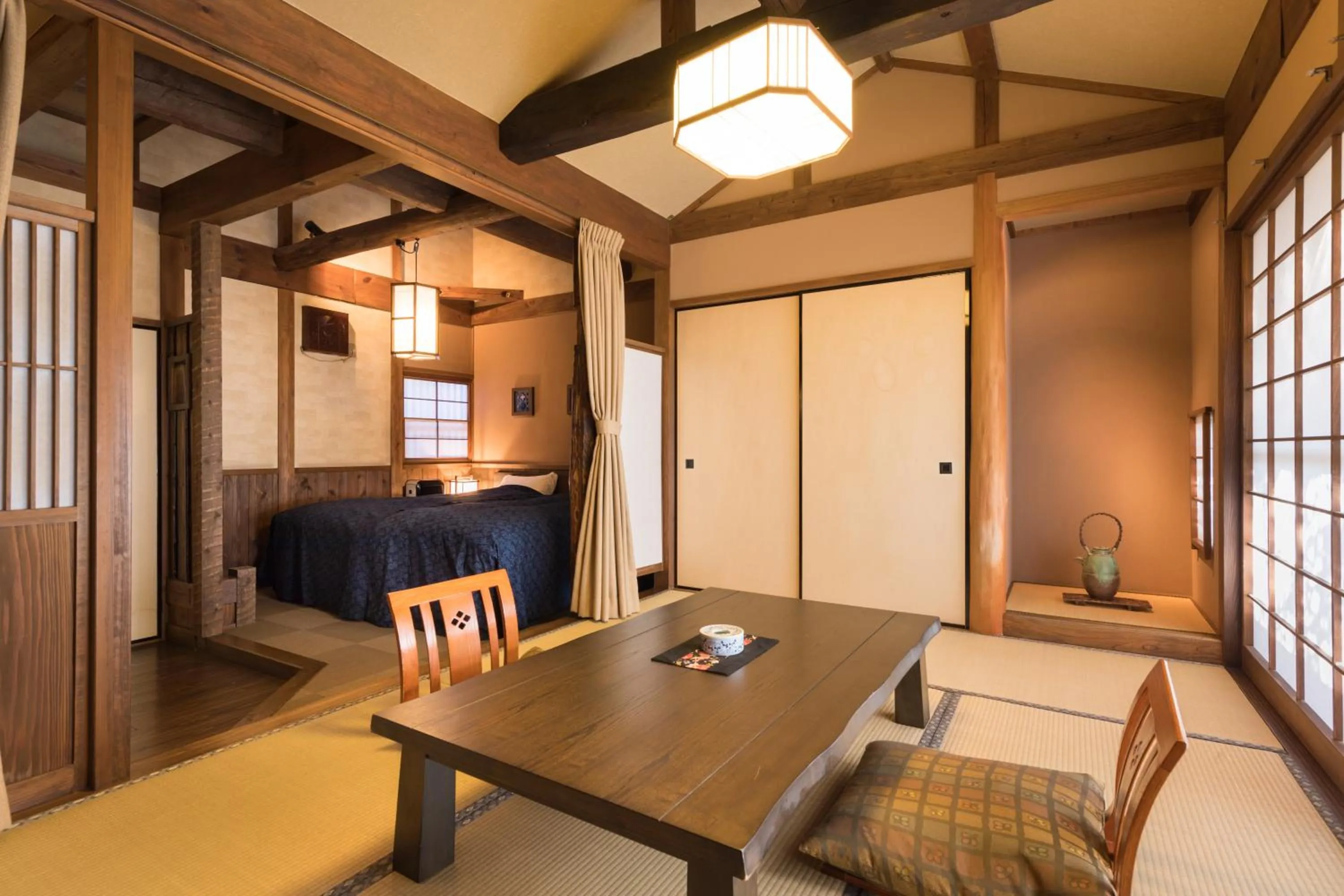 Photo of the whole room, Bed in Kurokawa Onsen Oyado Noshiyu