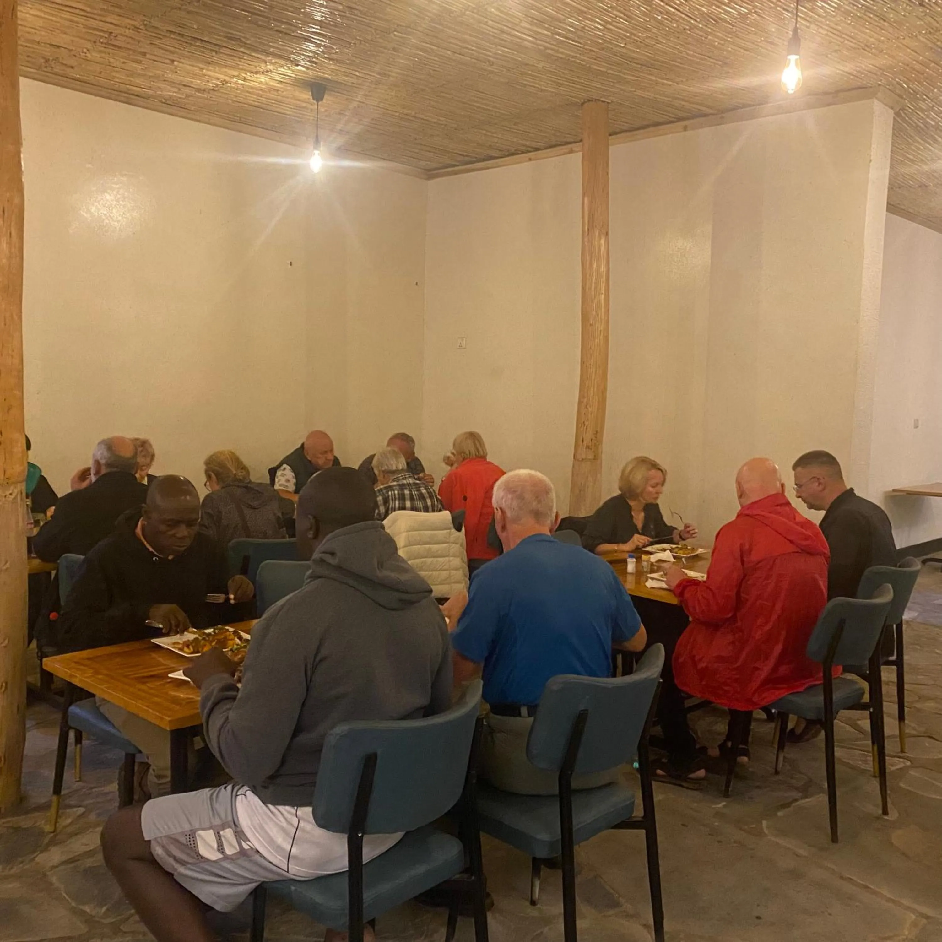Dining area in Ruhondo Beach Resort