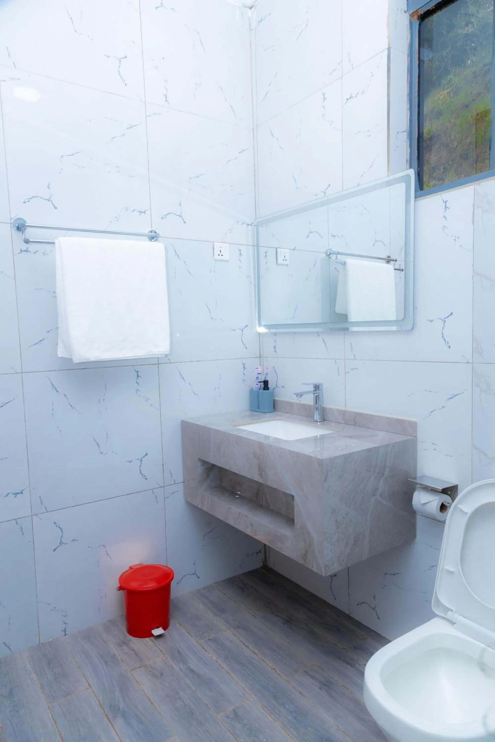 Shower in Ruhondo Beach Resort