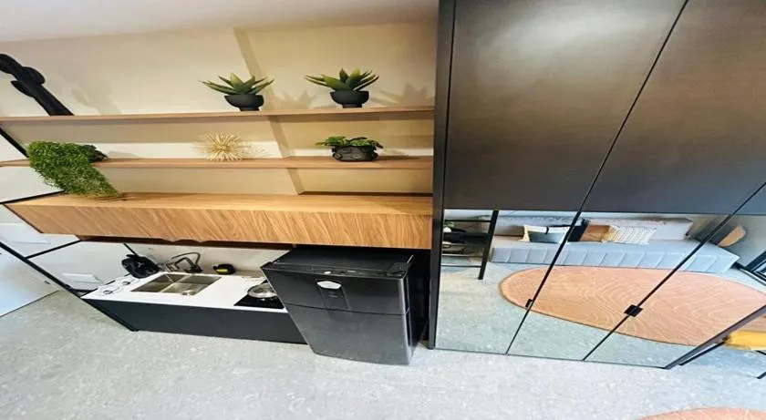 Kitchen or kitchenette in Roomo Transamerica SP Brooklin Santo Amaro