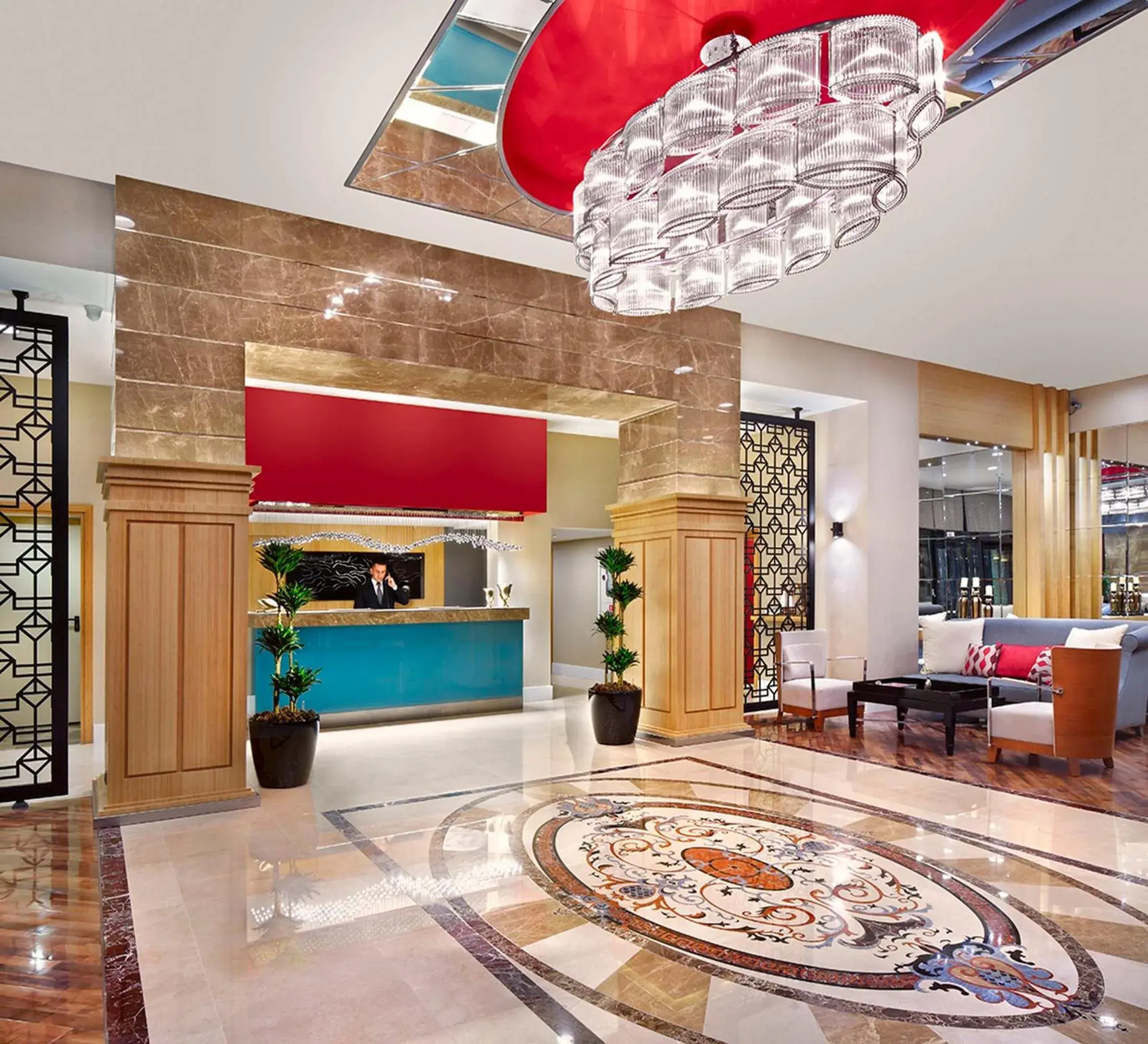 Lobby or reception in Ramada Plaza by Wyndham Eskisehir Lobby or reception in Ramada Plaza by Wyndham Eskisehir