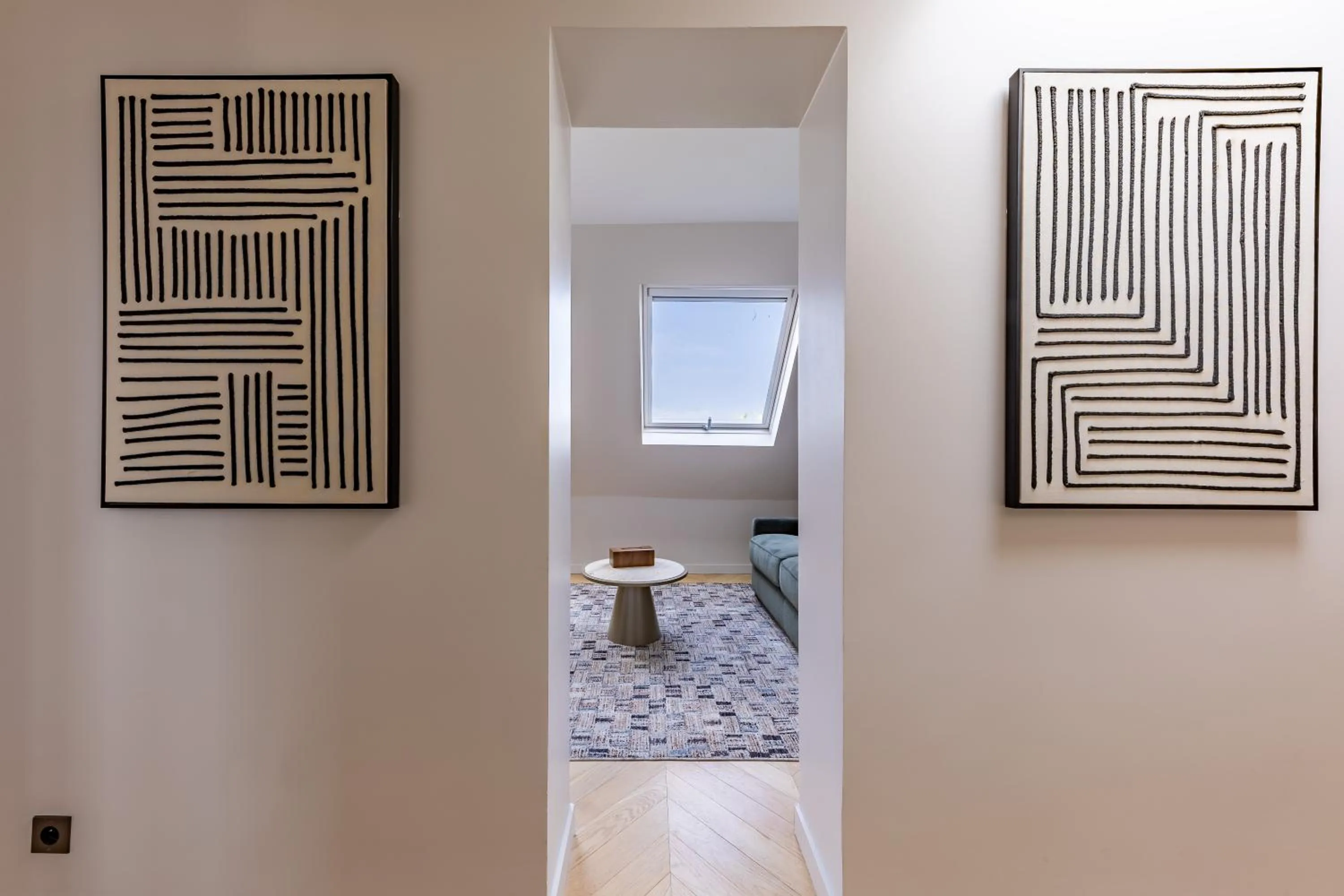 Living room in Quartier Libre Marais