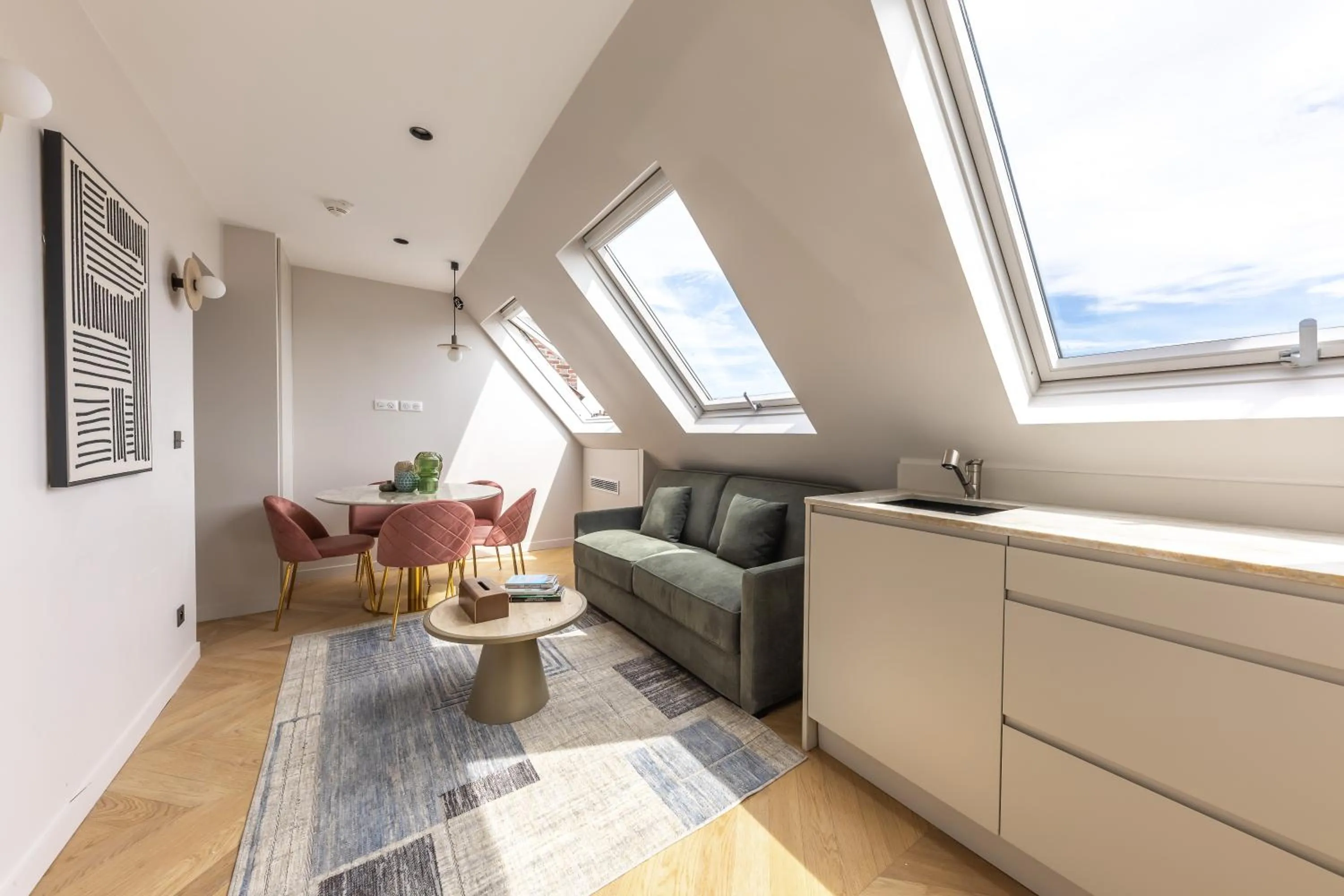 Living room in Quartier Libre Marais