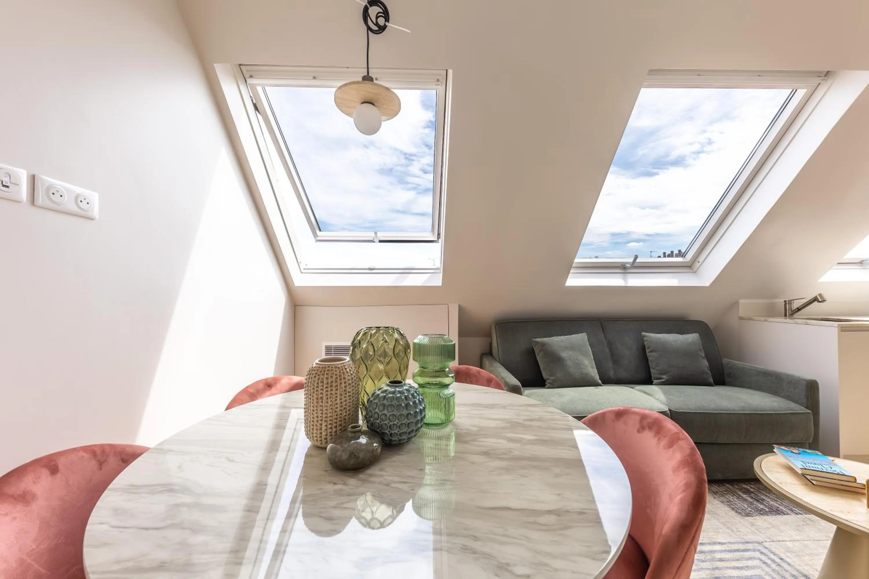 Living room in Quartier Libre Marais