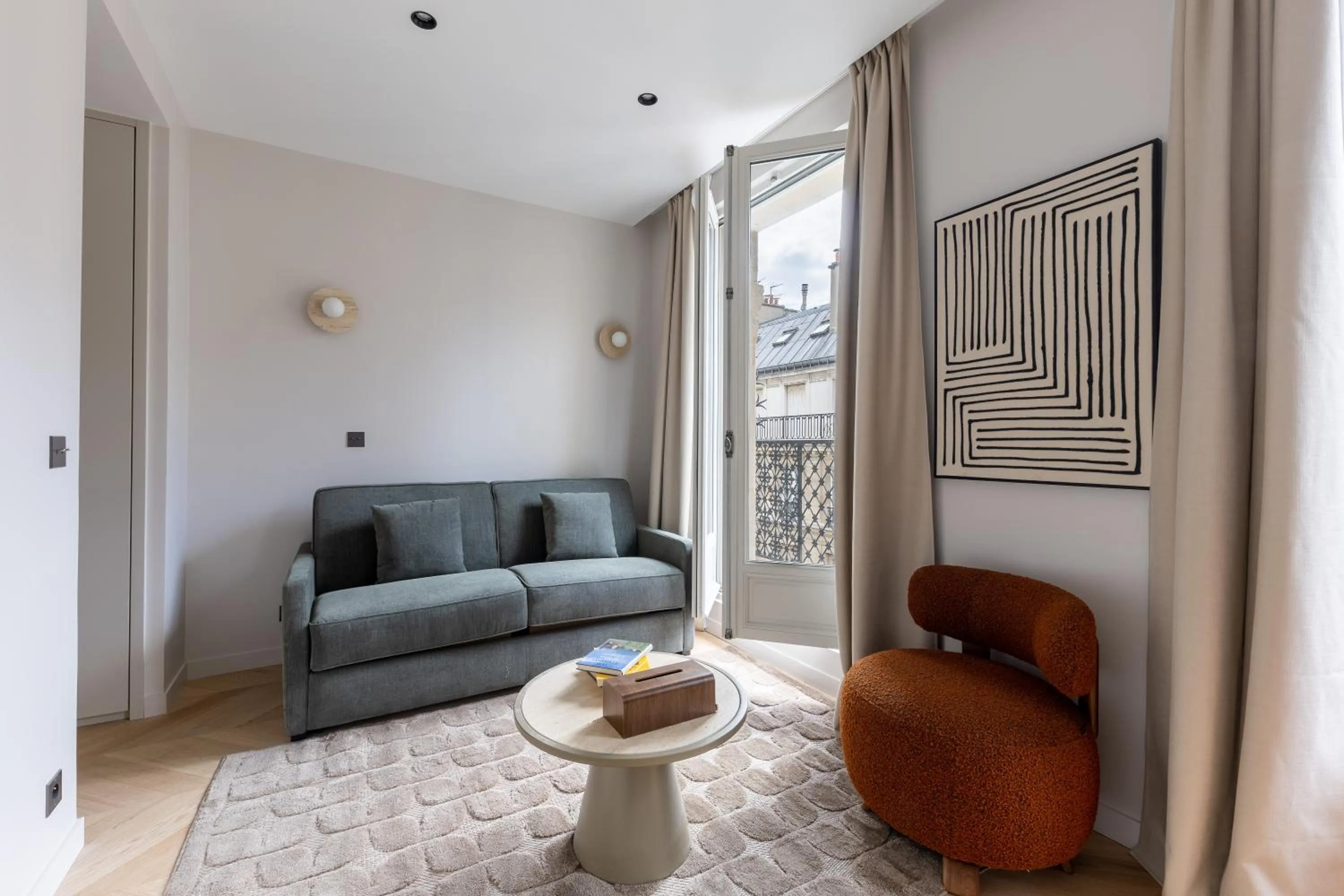 Living room in Quartier Libre Marais