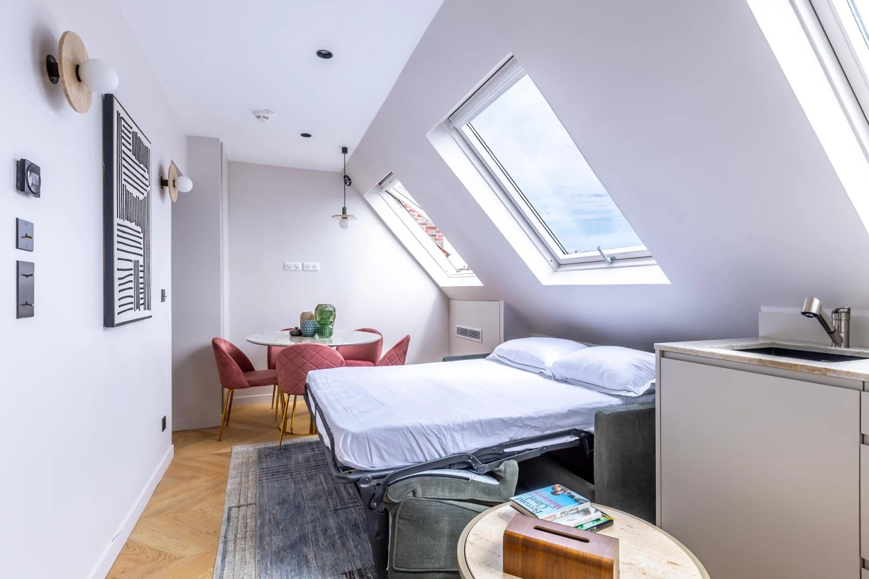 Bed in Quartier Libre Marais