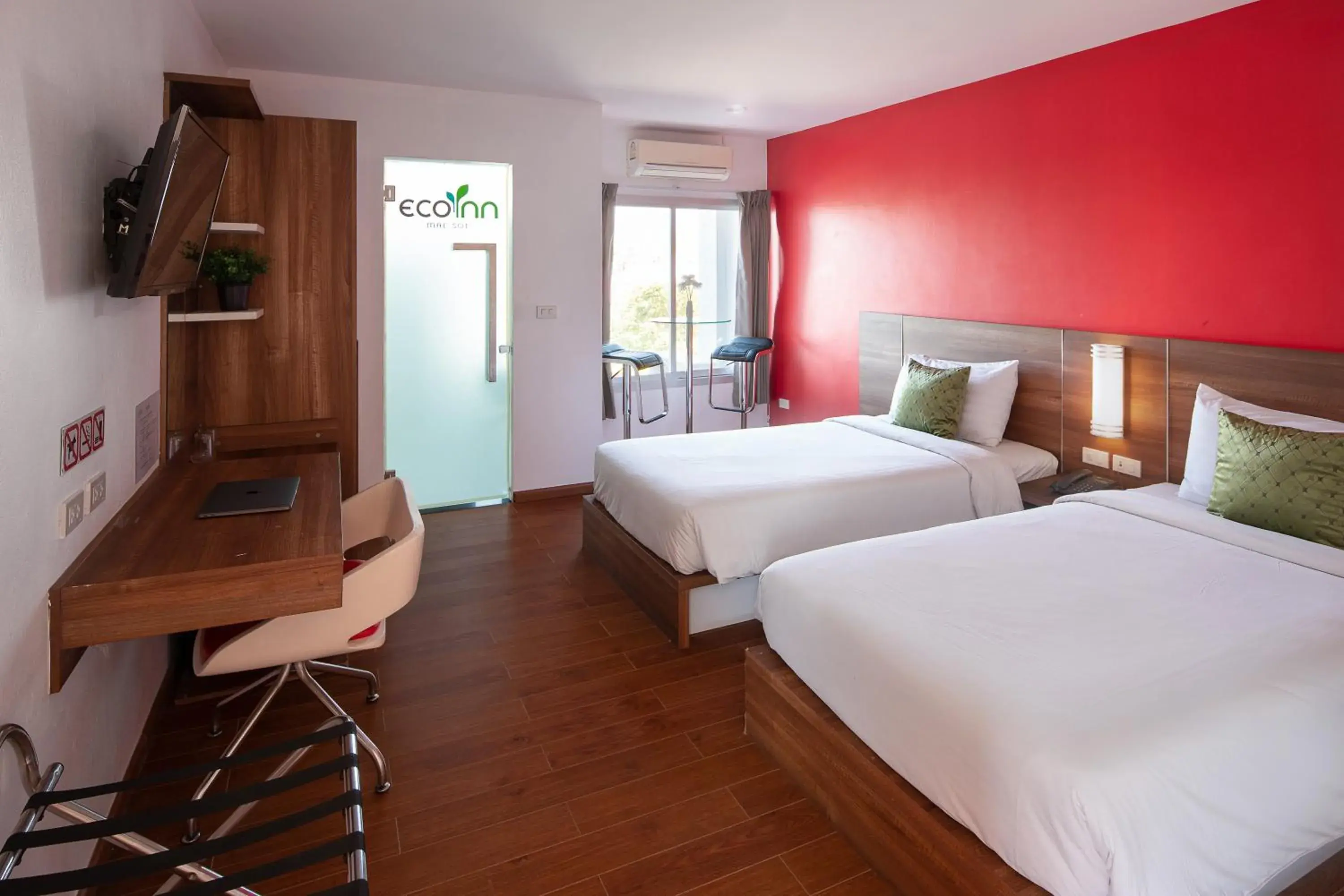 Deluxe Twin Room in Eco Inn Prime Mae Sot Deluxe Twin Room in Eco Inn Prime Mae Sot