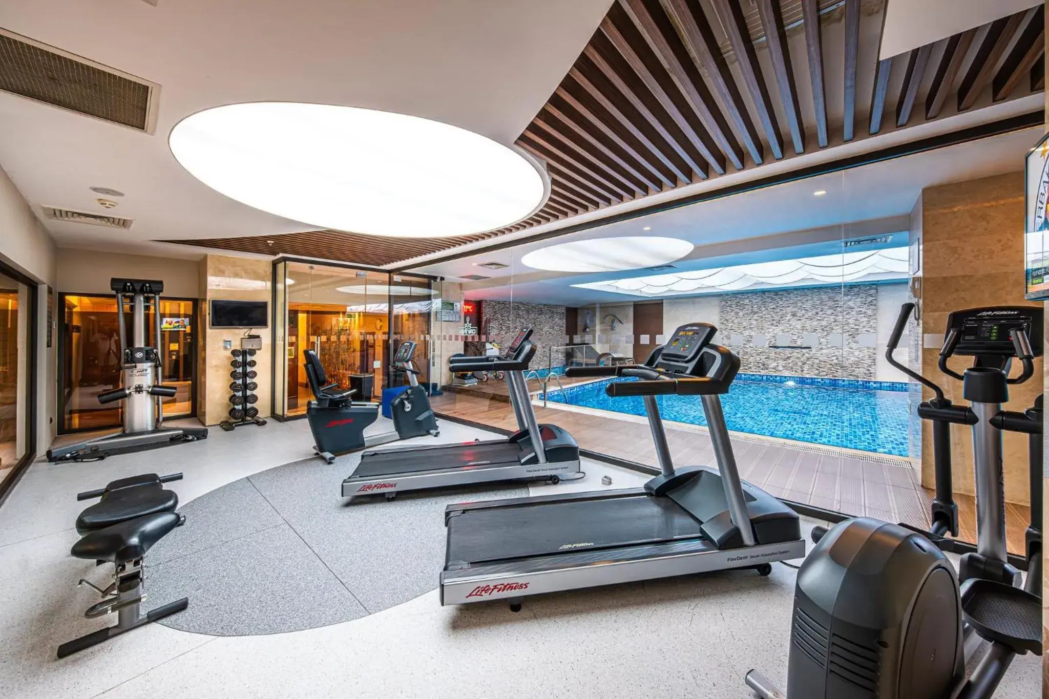 Fitness centre/facilities in Holiday Inn Ankara - Cukurambar by IHG Fitness centre/facilities in Holiday Inn Ankara - Cukurambar by IHG