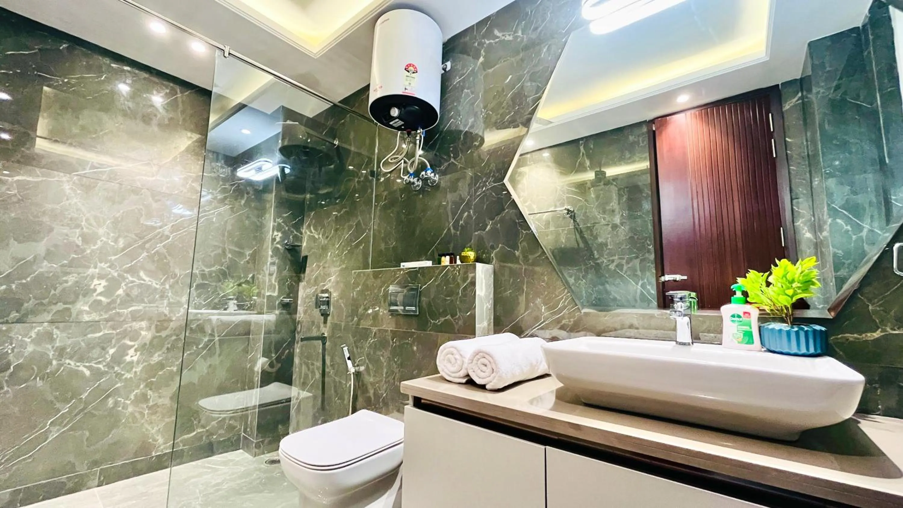 Bathroom in Olive Service Apartments - DLF Cyber City