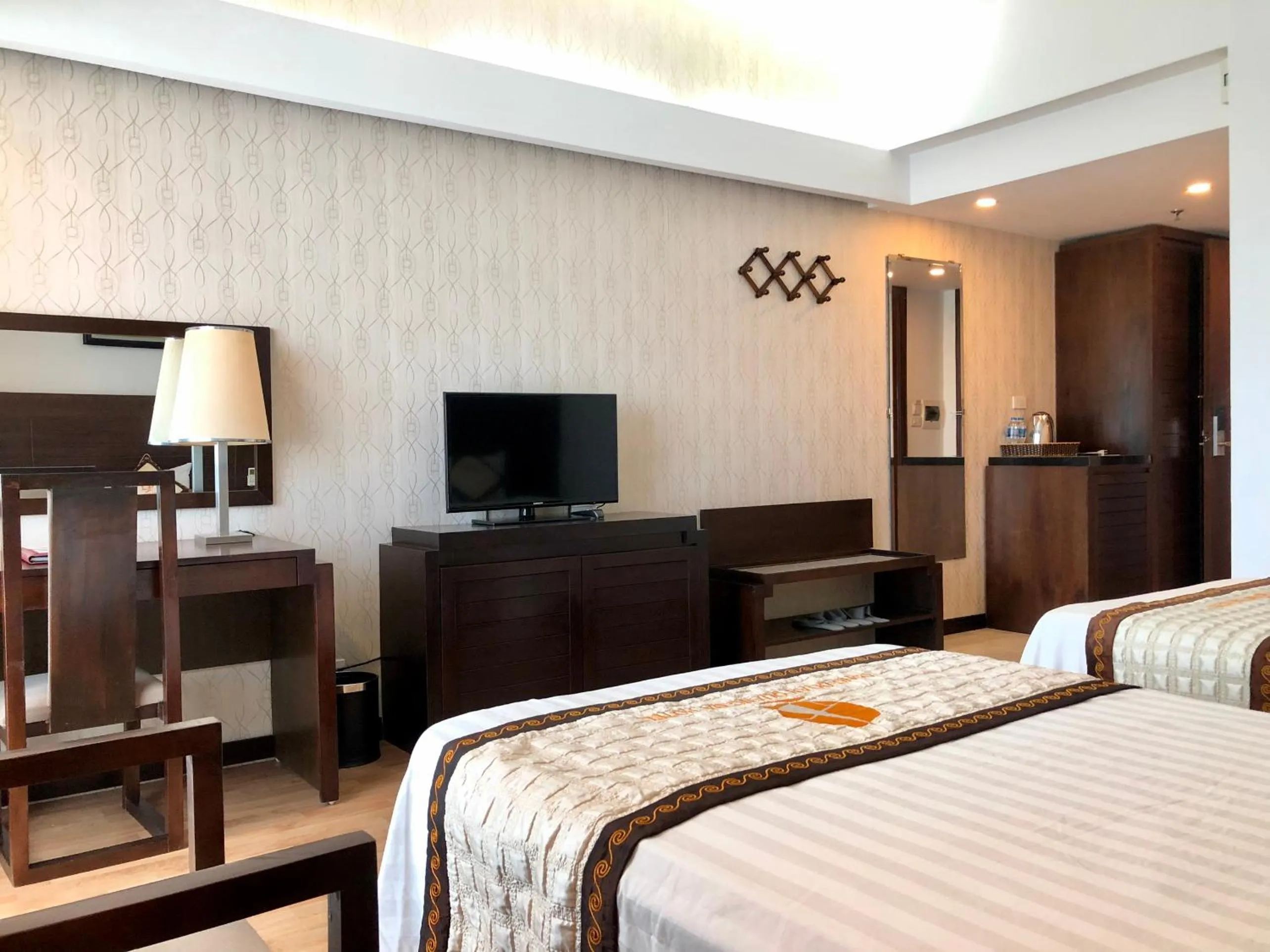 Bed in Khách sạn Công Đoàn Quảng Bá