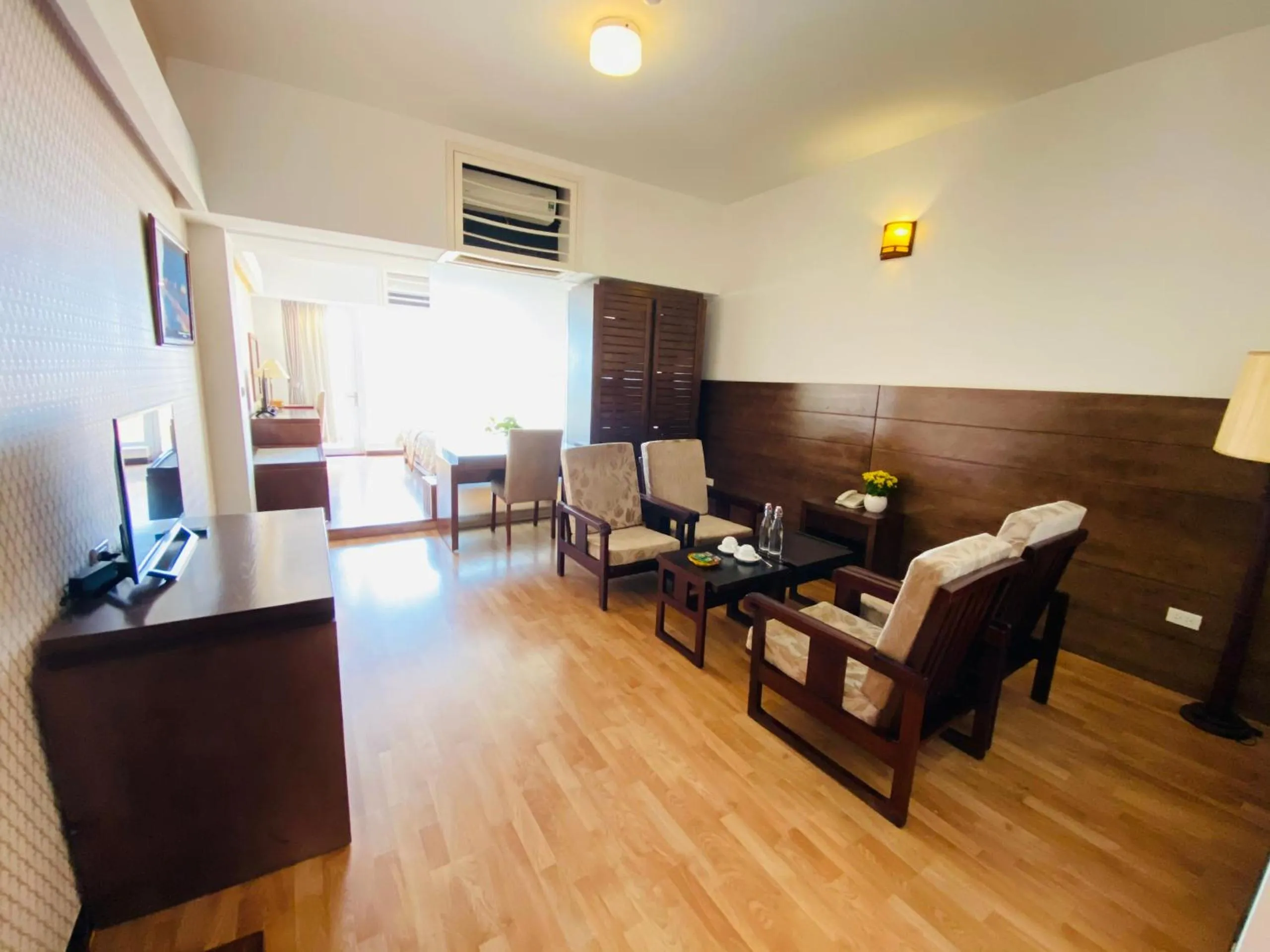 Bed in Khách sạn Công Đoàn Quảng Bá