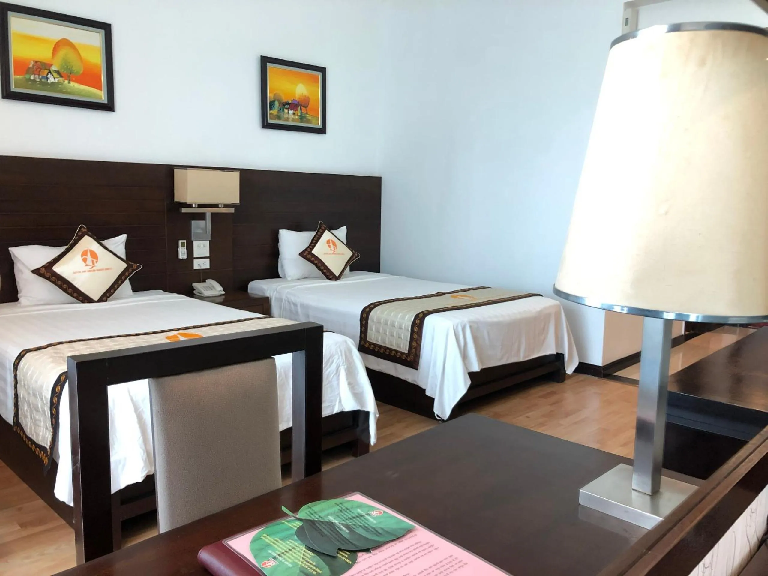 Bed in Khách sạn Công Đoàn Quảng Bá