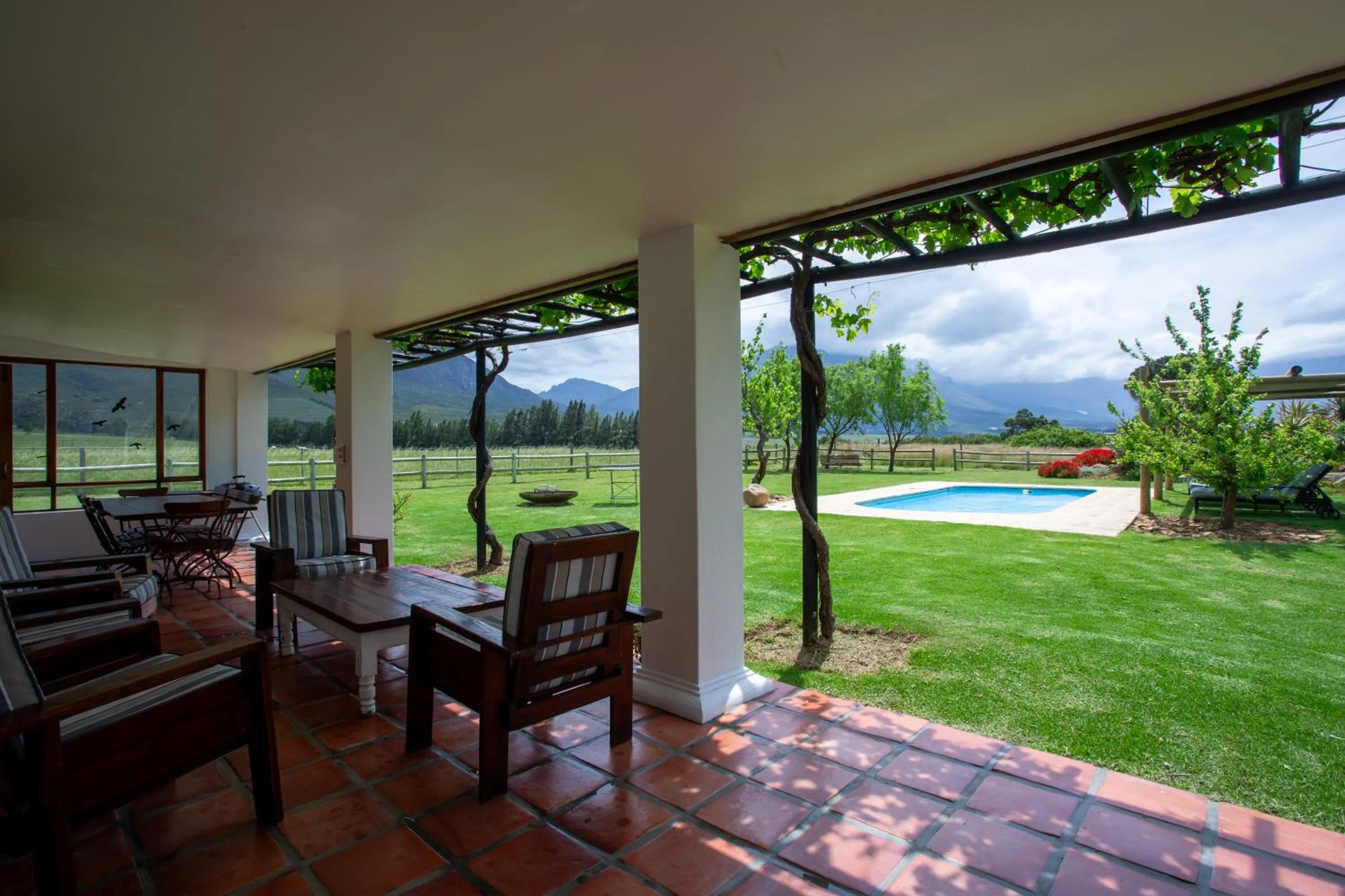 Patio in Raptor Rise Farm