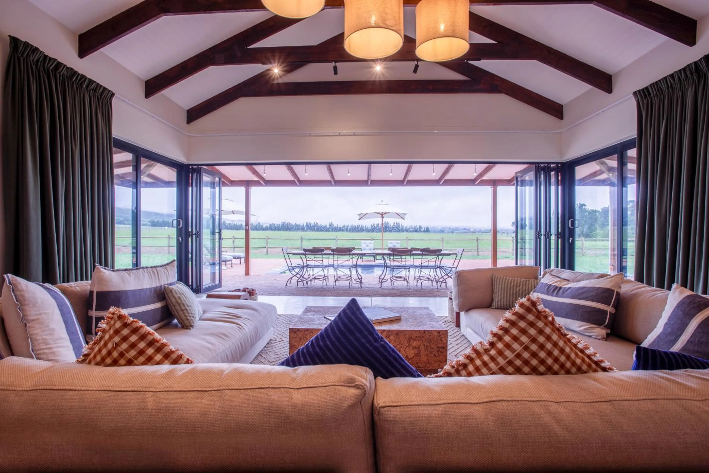 Living room in Raptor Rise Farm