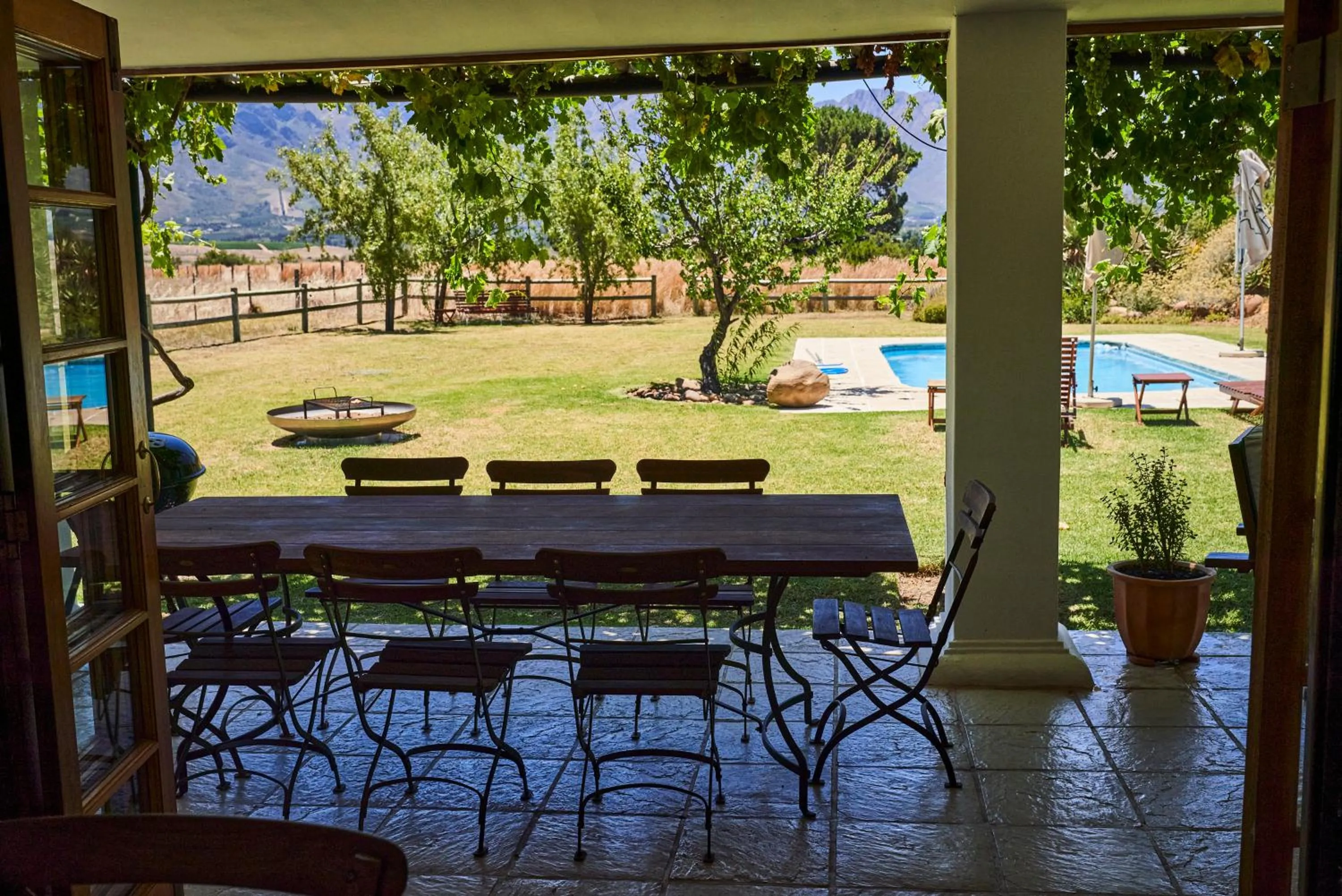 Patio in Raptor Rise Farm