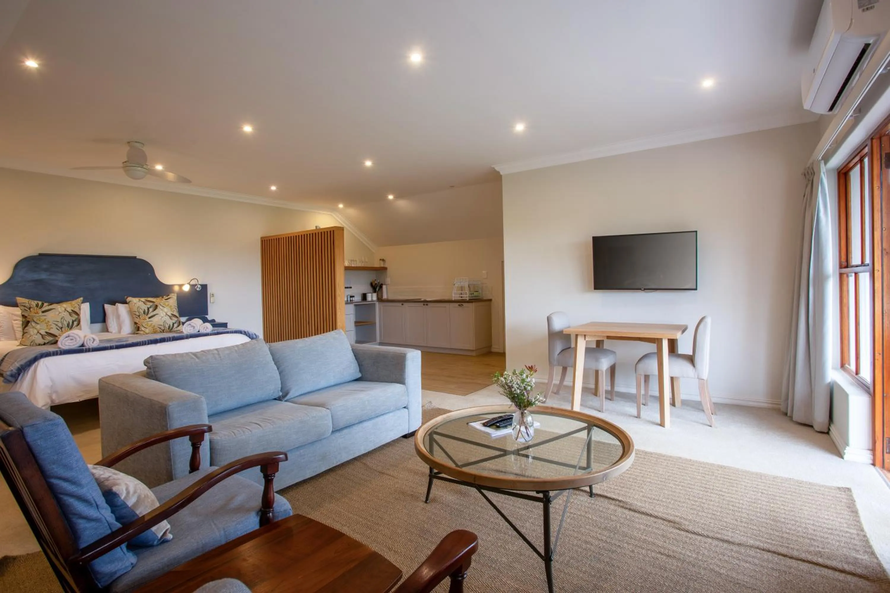 Seating area in Raptor Rise Farm