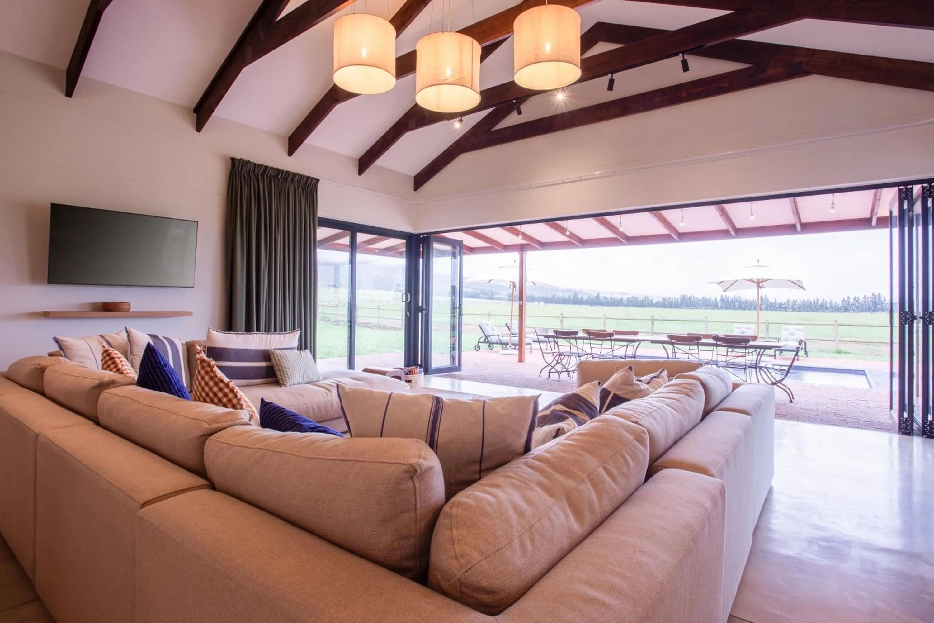 Living room in Raptor Rise Farm