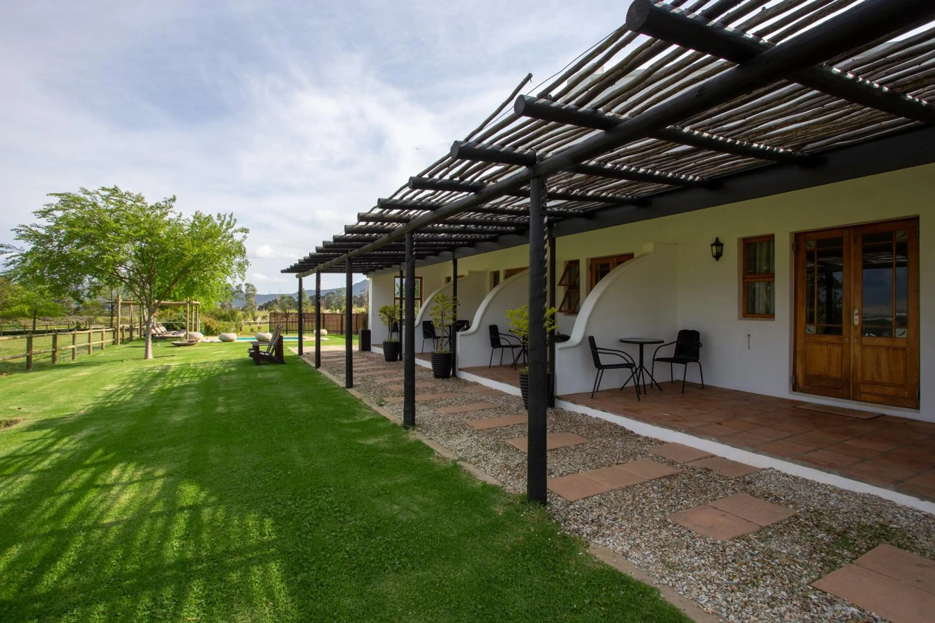 Patio in Raptor Rise Farm