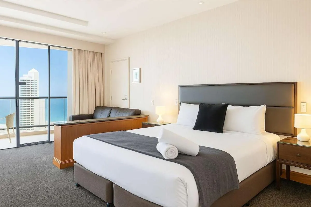 Ocean View Studio Apartment Surfers Paradise - Free Parking