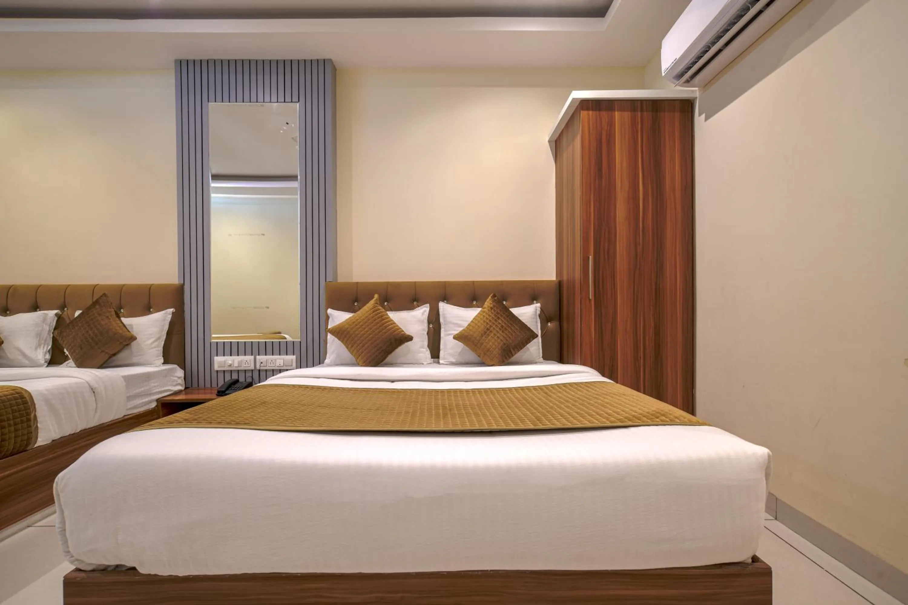 Bed in Radhe Krishna Resort