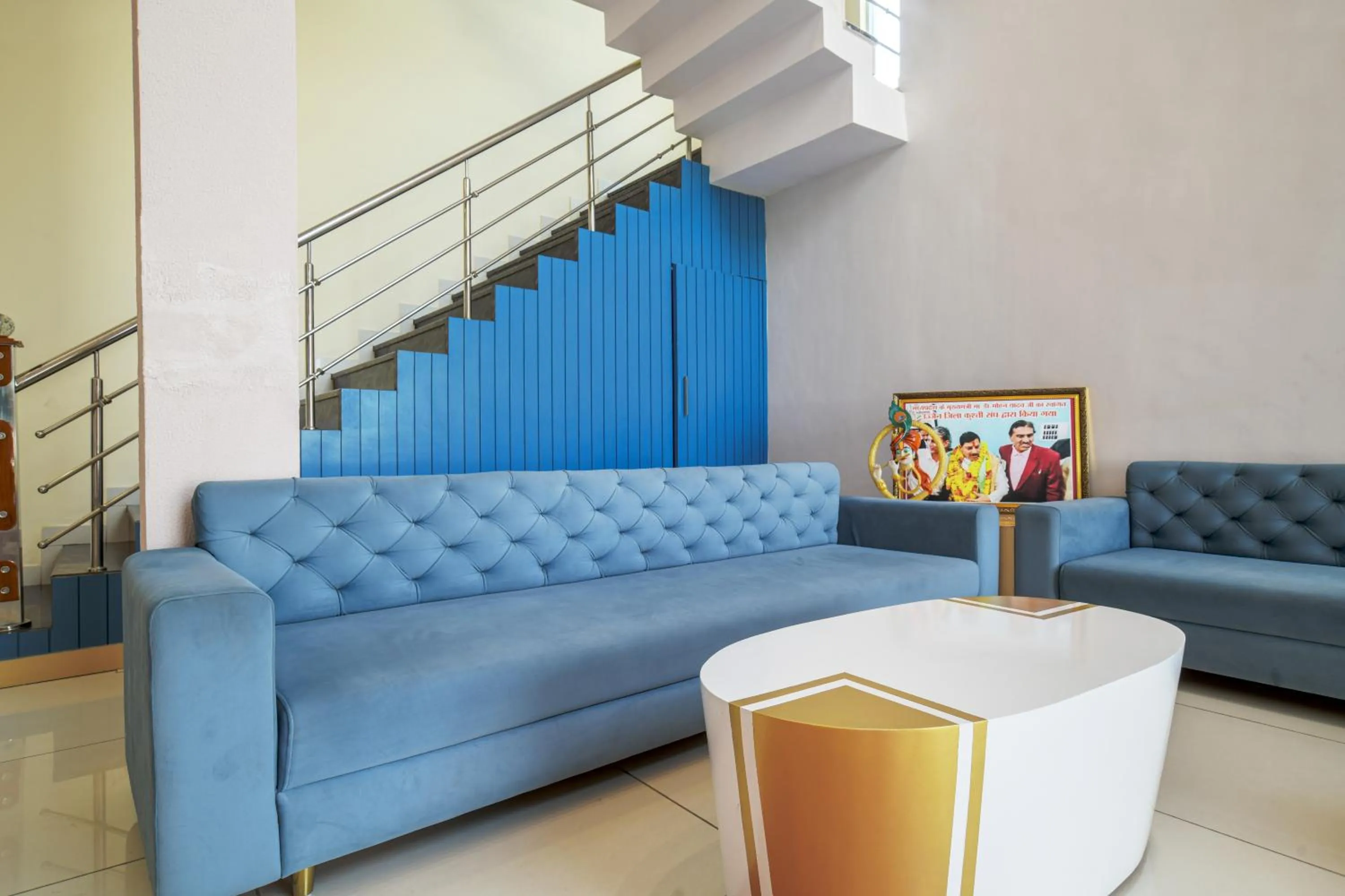 Seating area in Radhe Krishna Resort