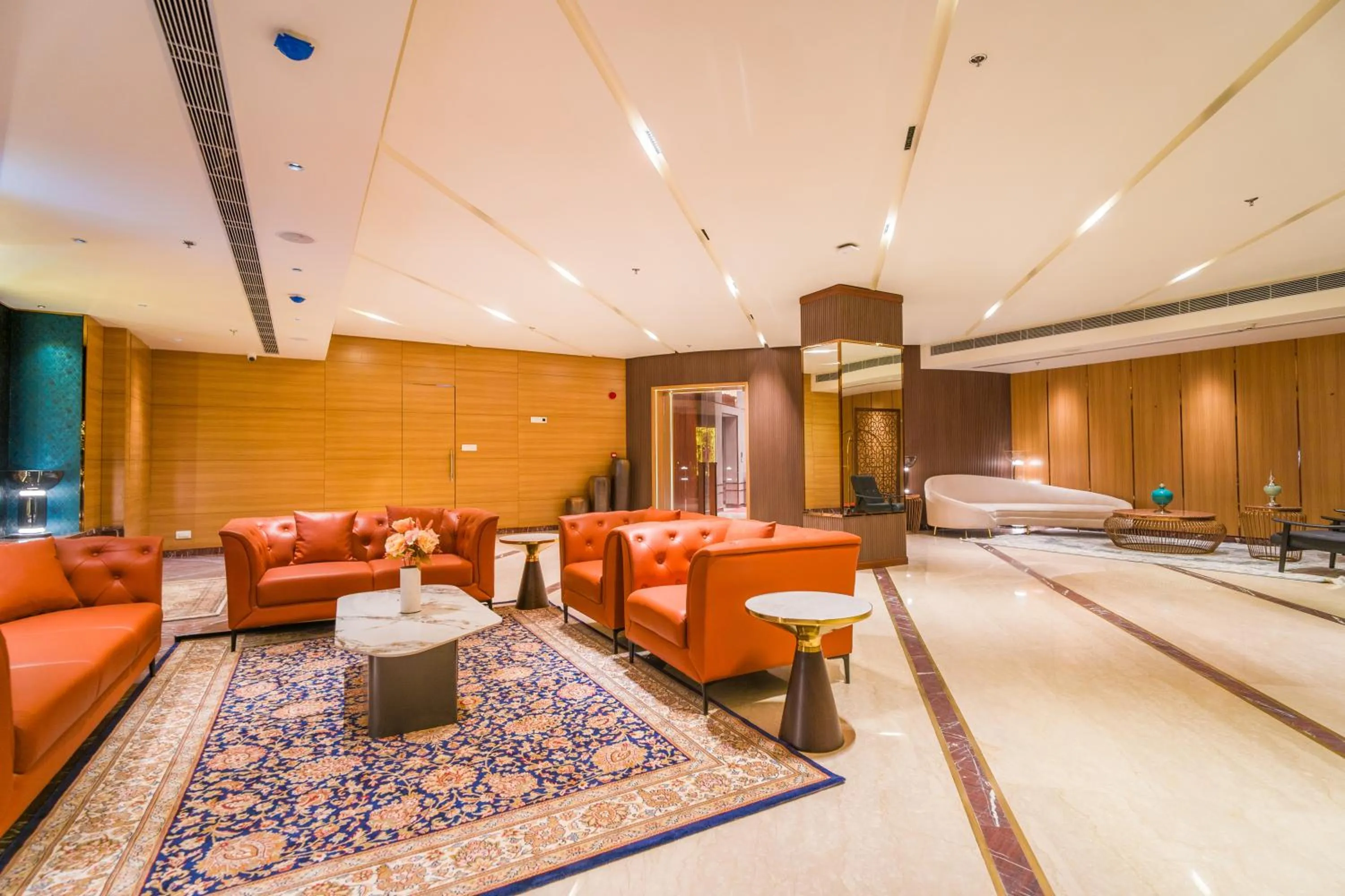 Seating area in The Maple Hotel