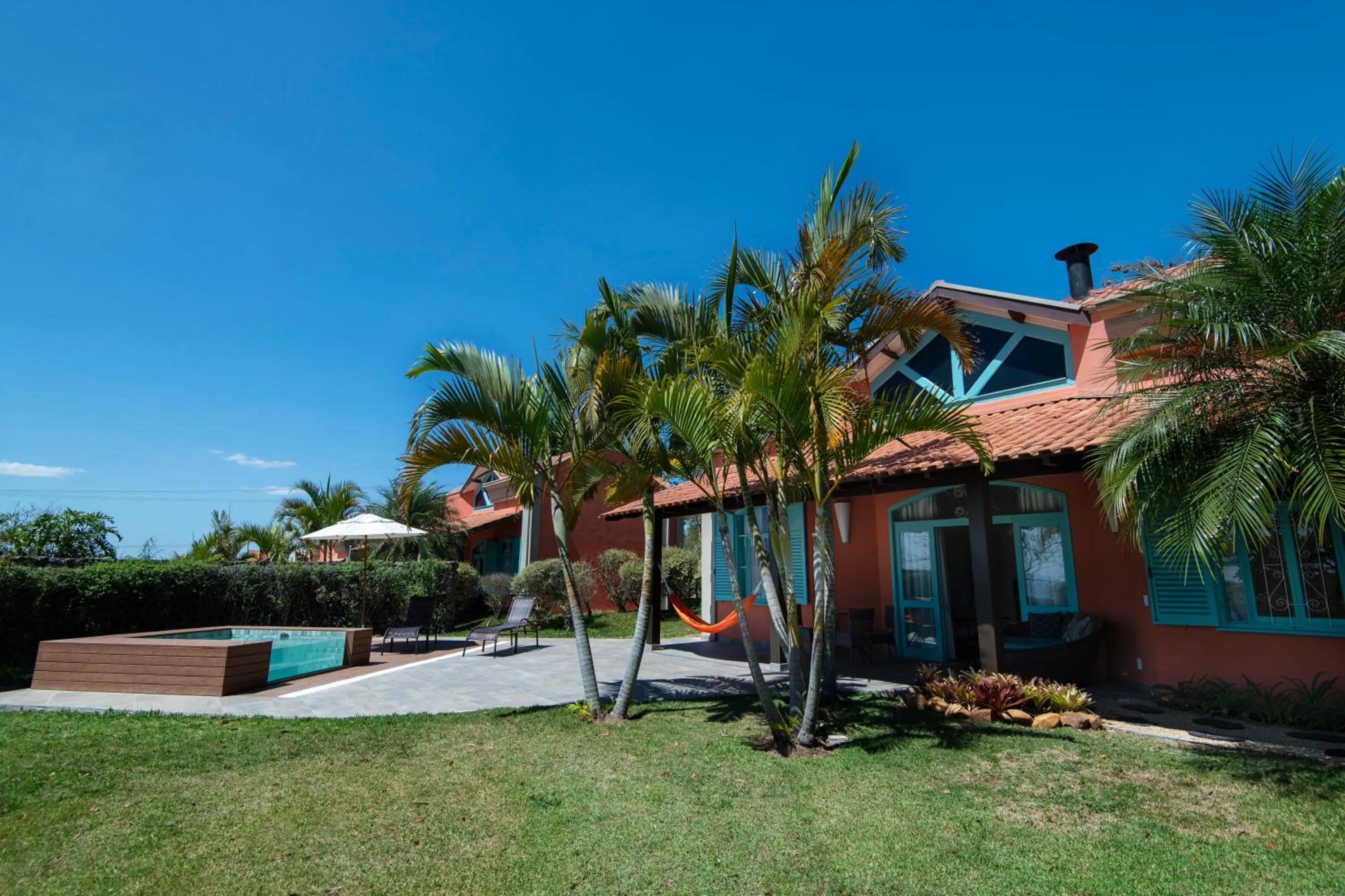 Garden view in Hotel Villa Rossa