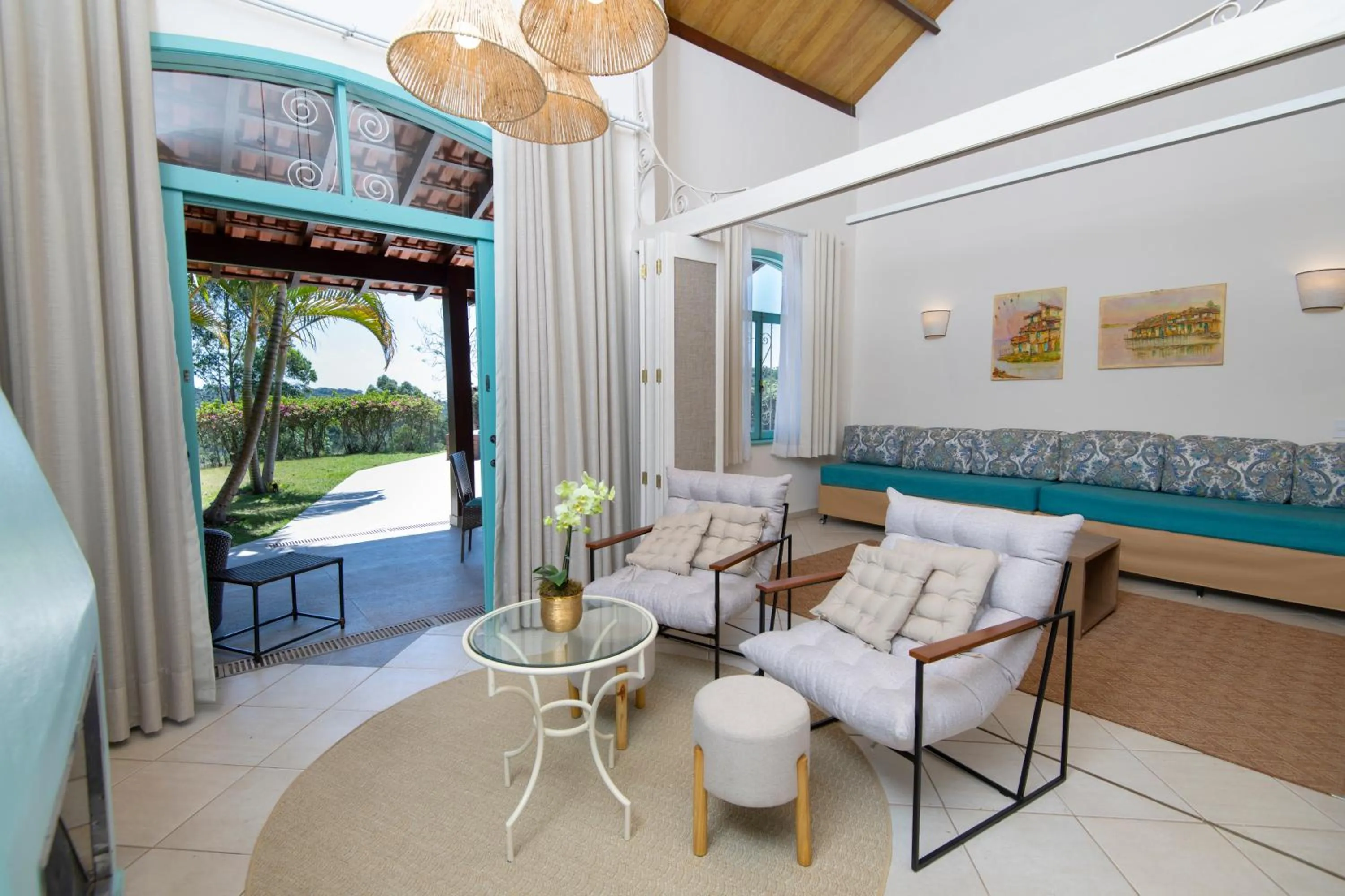 Living room in Hotel Villa Rossa