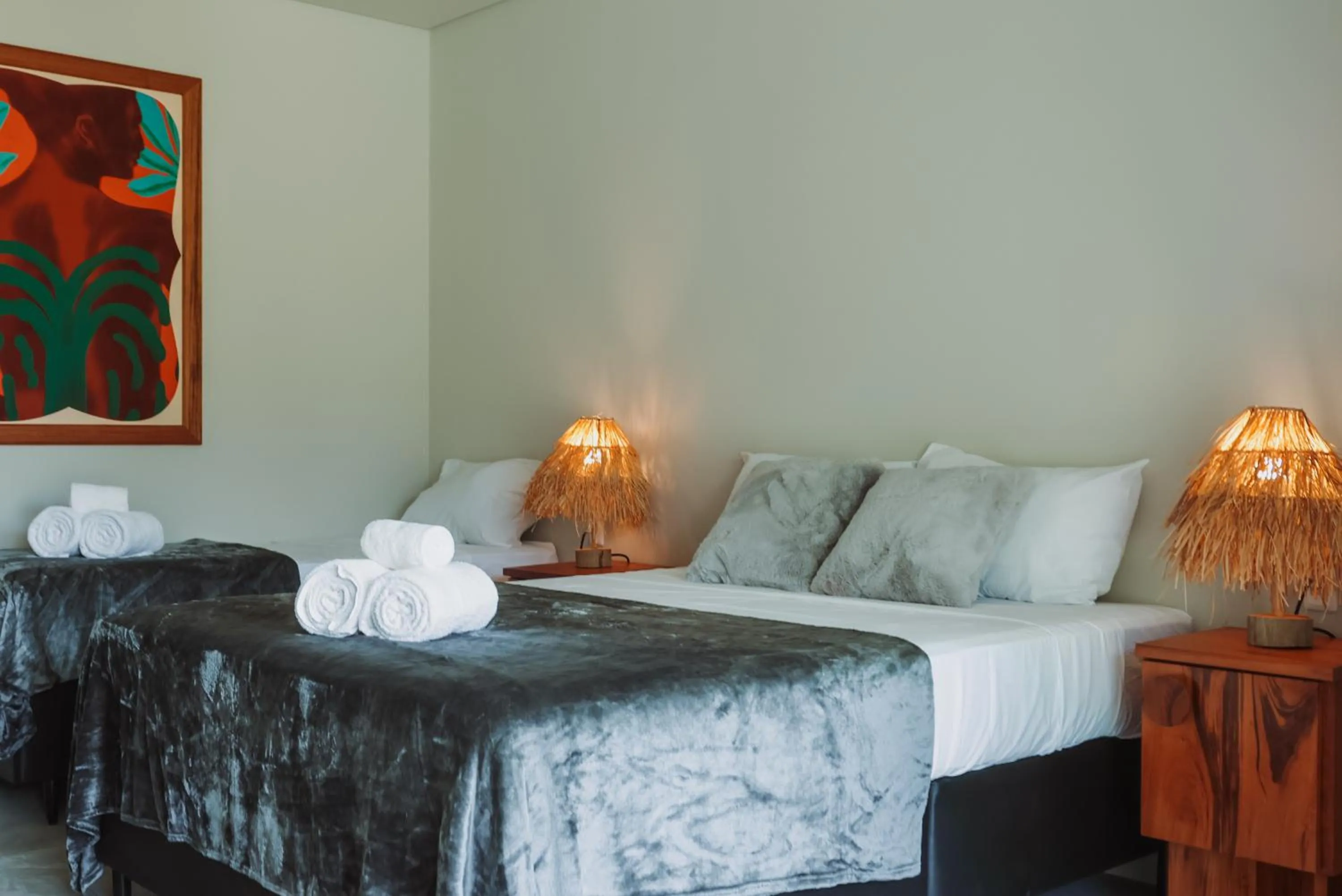 Bed in Luau Hotel