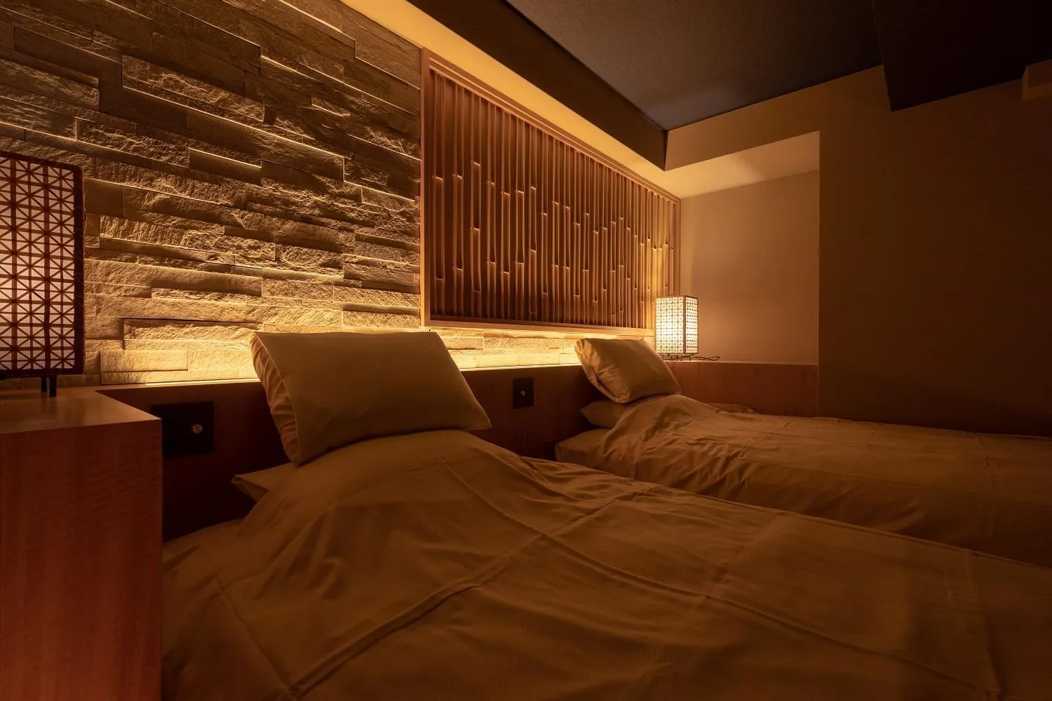 Bedroom, Bed in Watei Kazekomichi