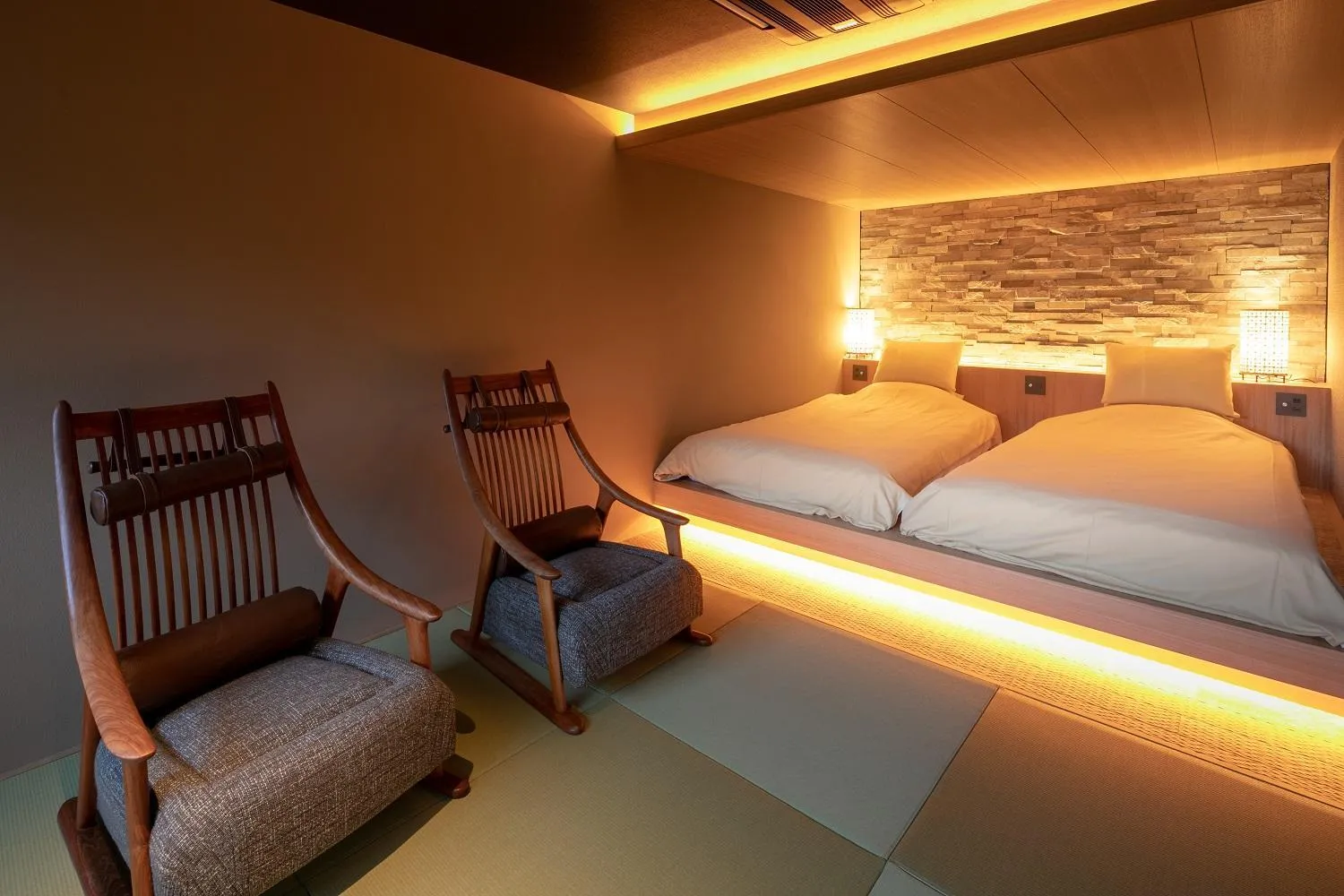 Bedroom, Bed in Watei Kazekomichi