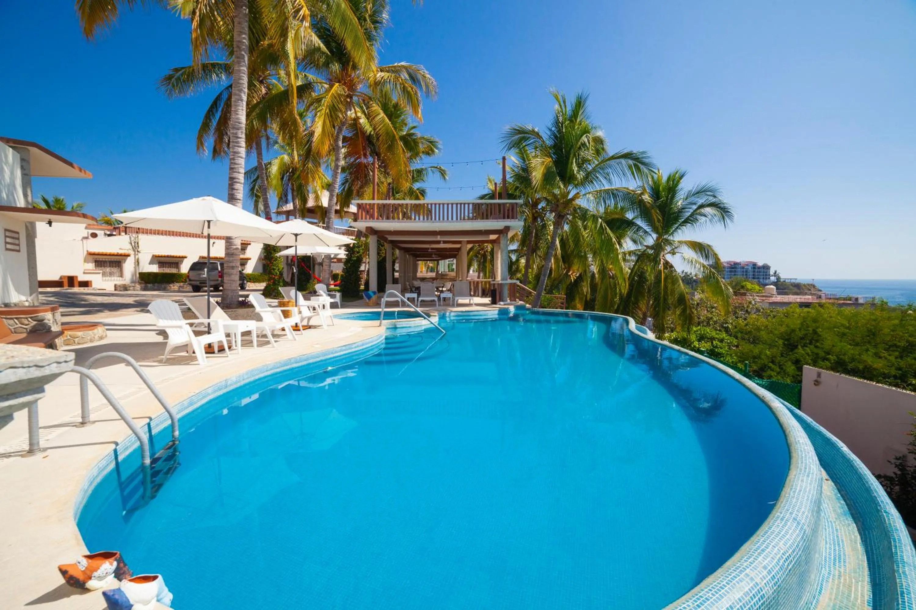 Pool view in Hotel Casa Rush