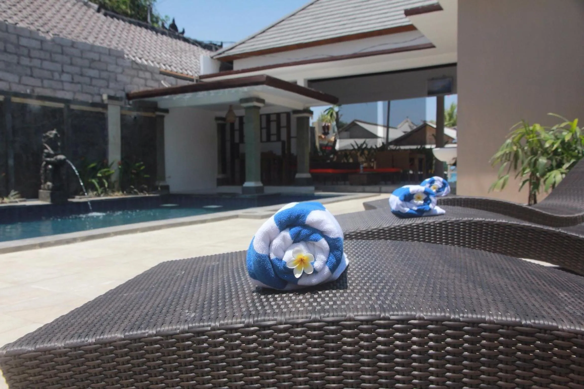 Swimming pool in D'Camel Hotel Lembongan