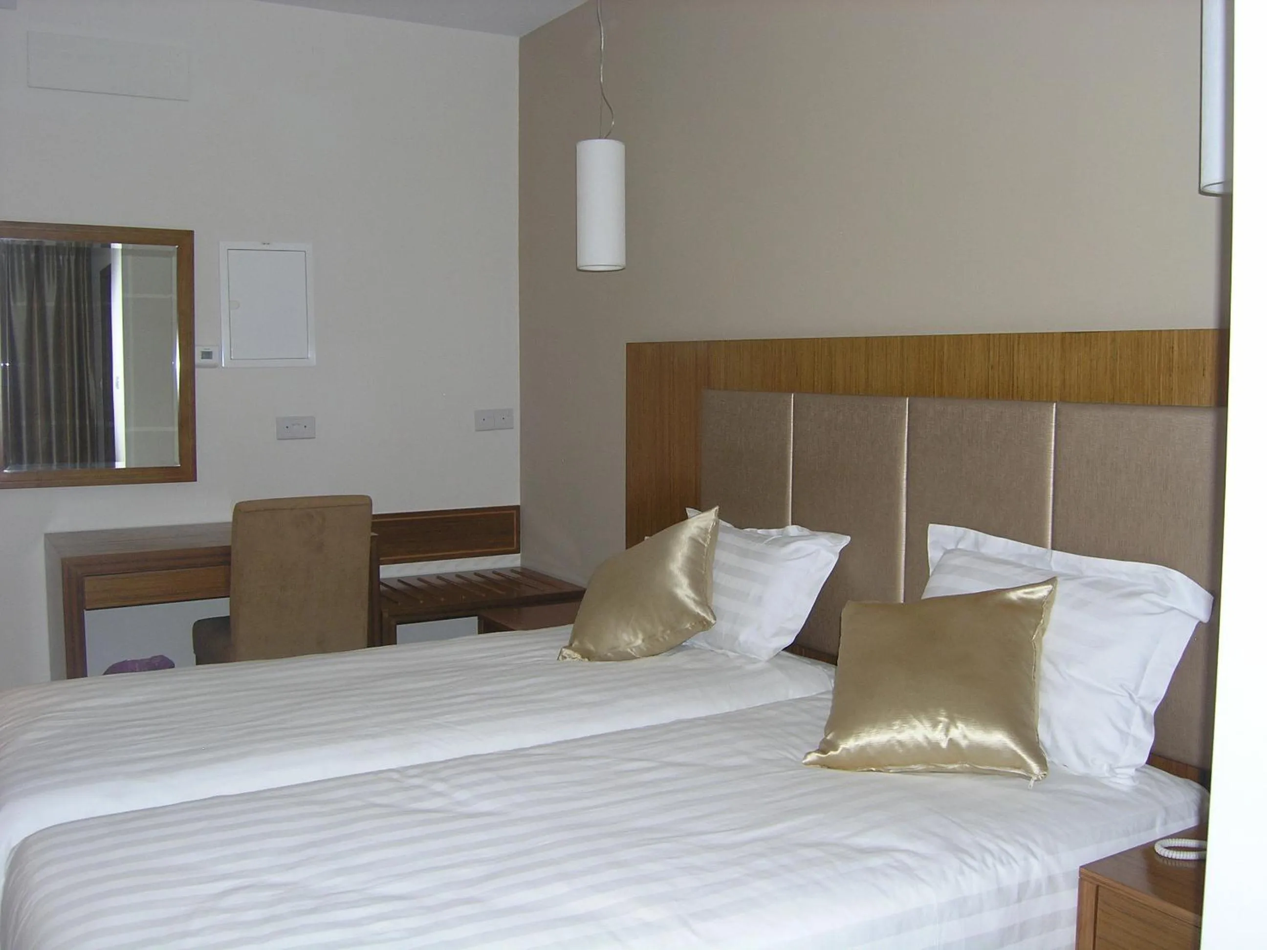 Bed in Livadia Hotel Kyperounta