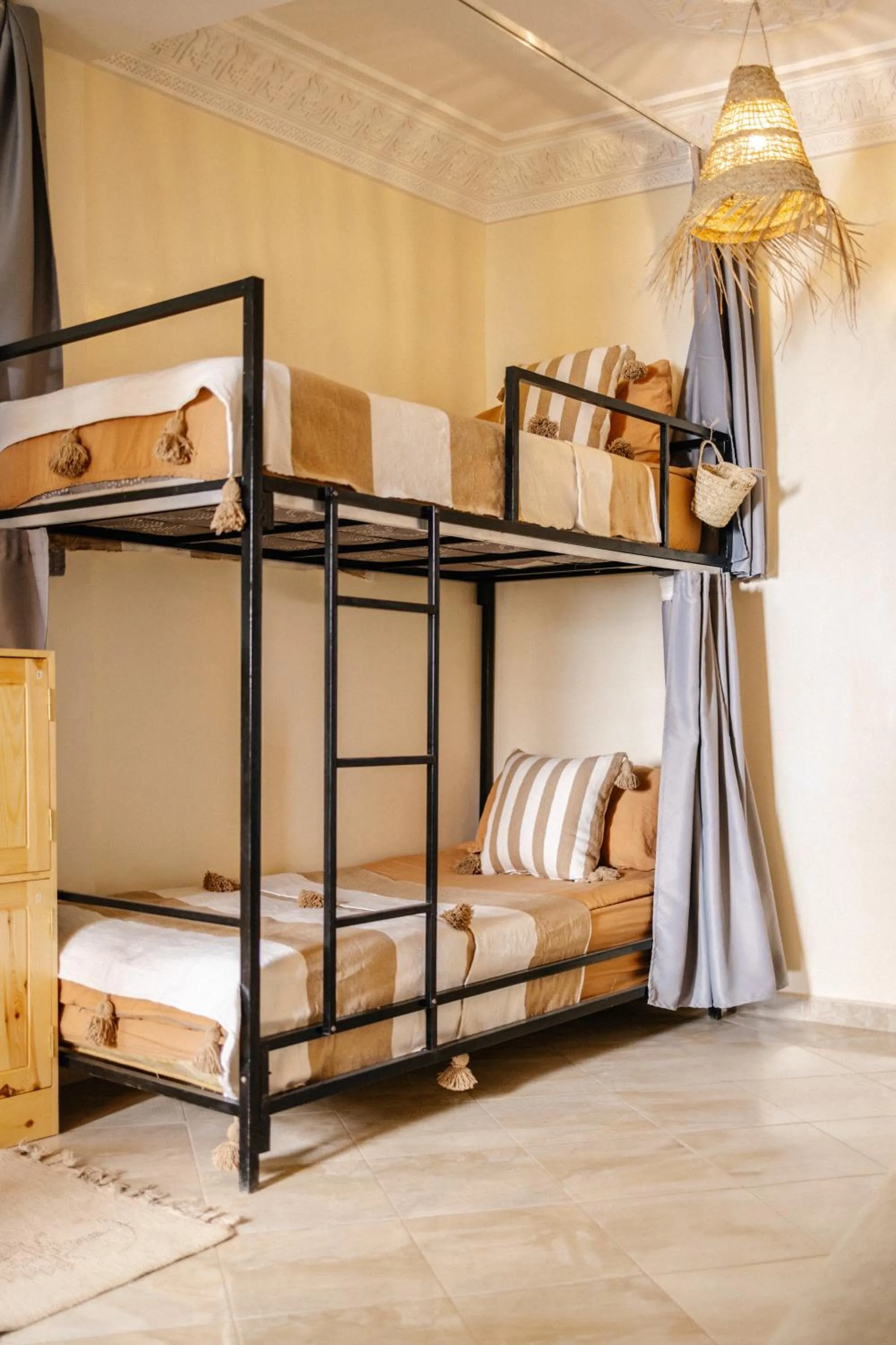 bunk bed, Bed in Sable beach surf camp Tamraght