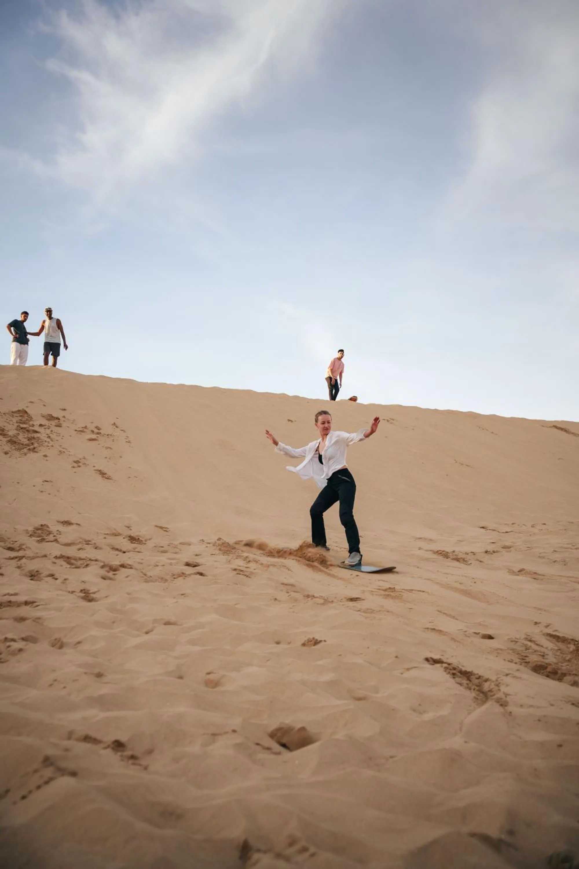 group of guests in Sable beach surf camp Tamraght
