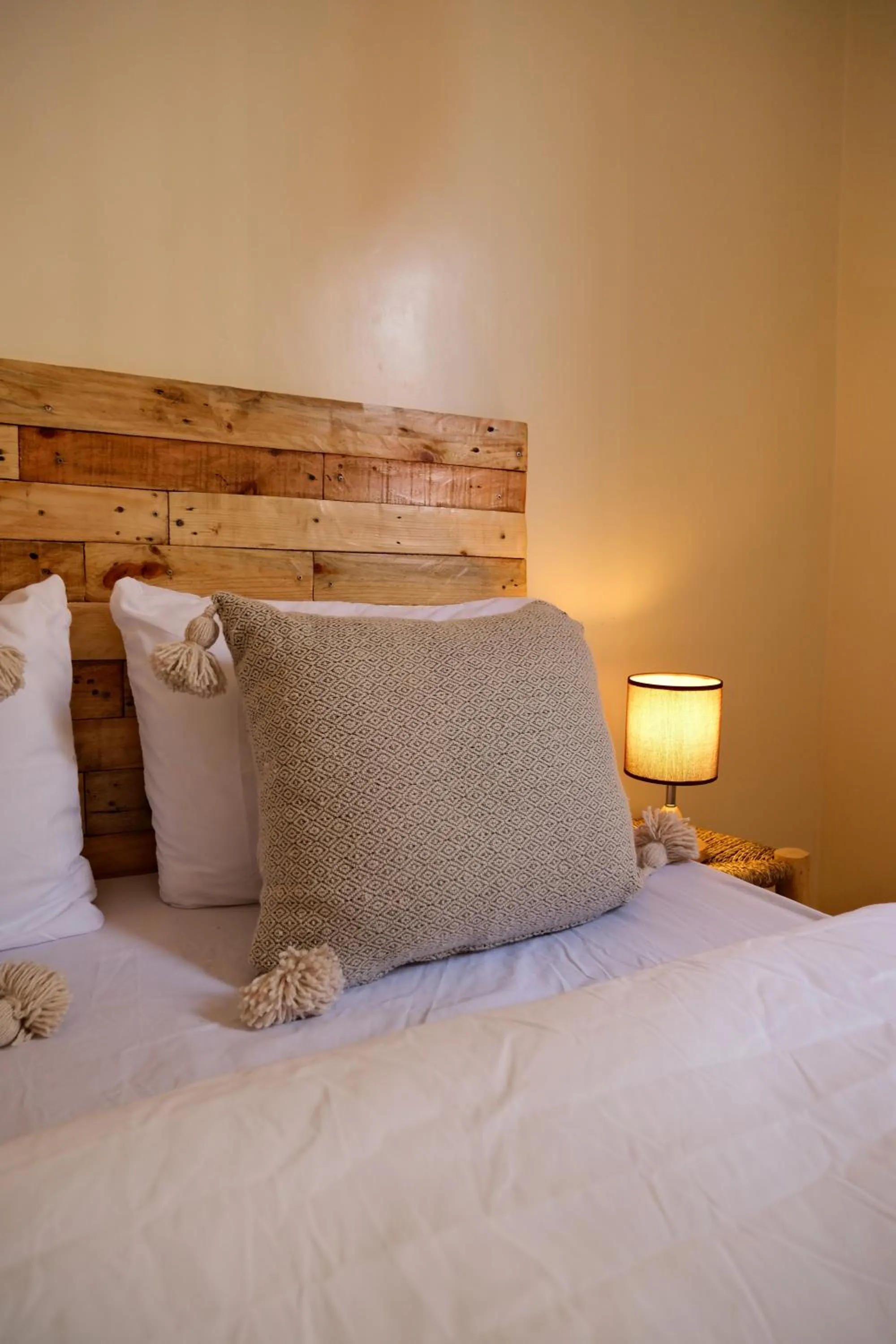 Bed in Sable beach surf camp Tamraght