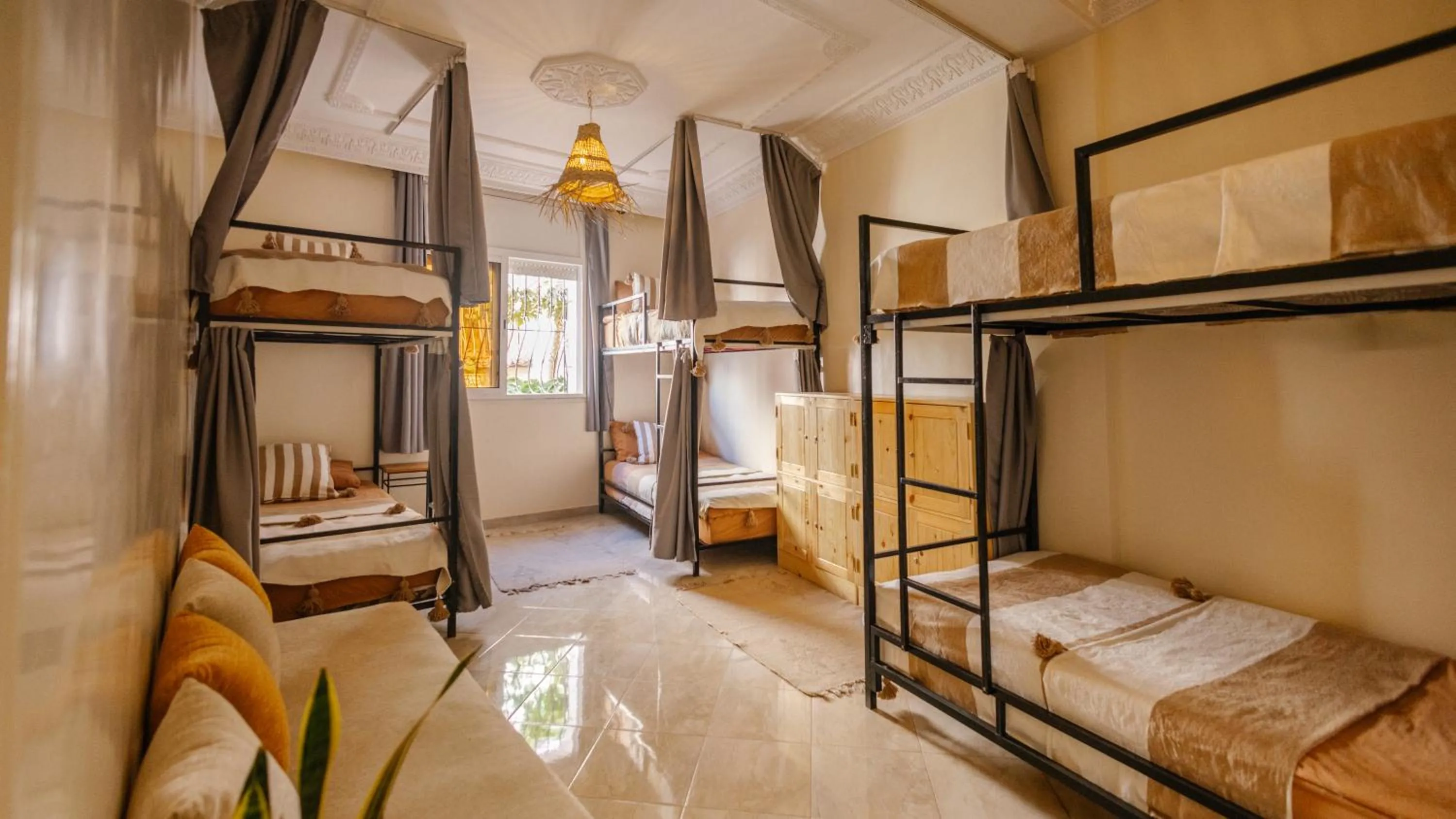 bunk bed, Bed in Sable beach surf camp Tamraght